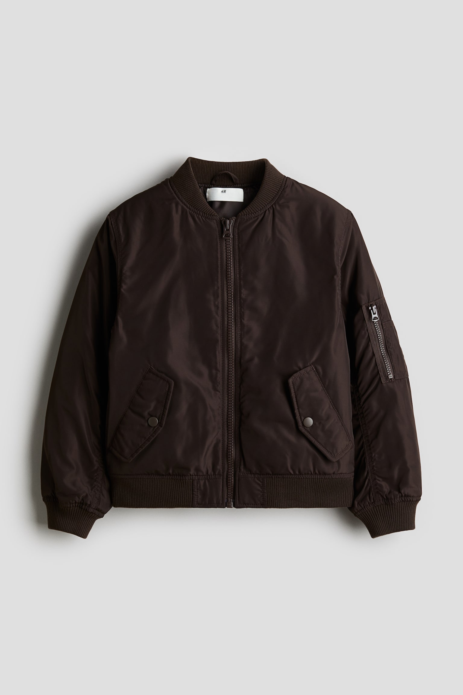 Bomber jacket - Dark brown/Dark grey - 1