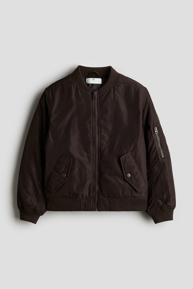 Cazadora bomber - Marrón oscuro - 1