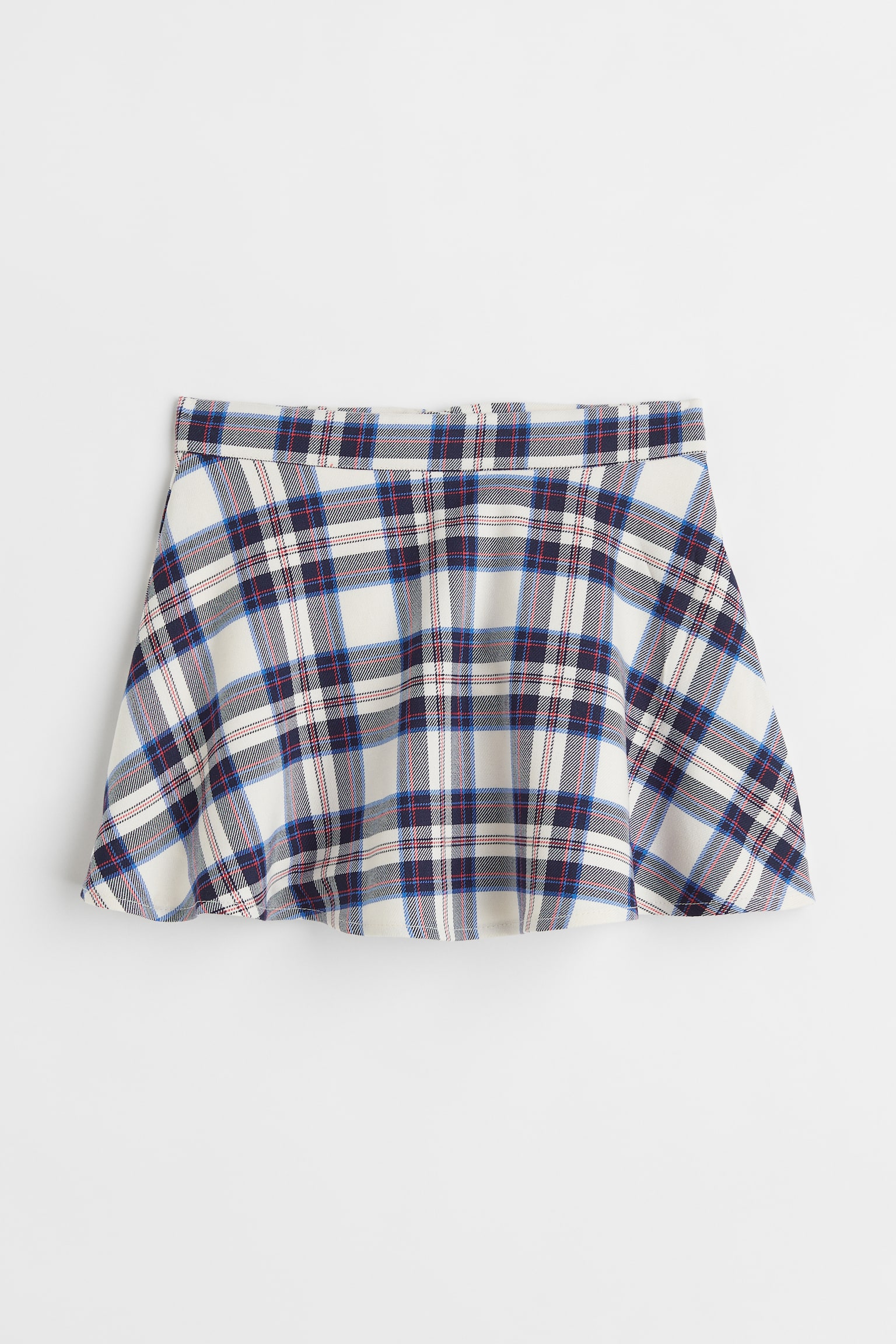 Twill skirt - Cream/Checked/Pink/Checked - 1