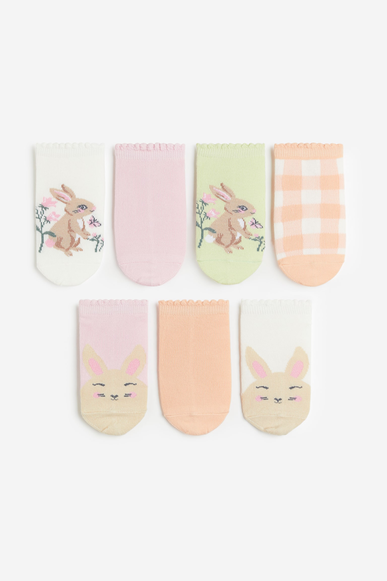 7-pack Sneaker Socks - Light pink/Bunny/Lilac/Unicorns - 2