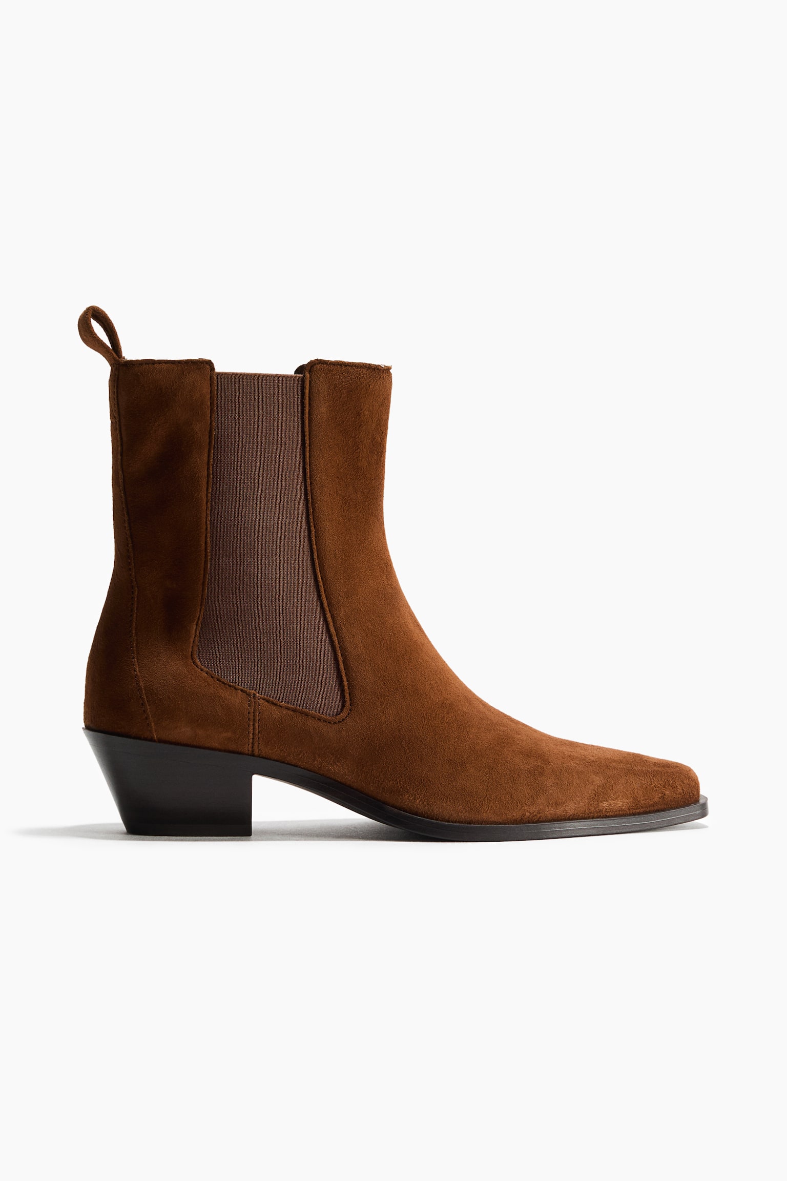 Leather ankle boots - Brown/Black