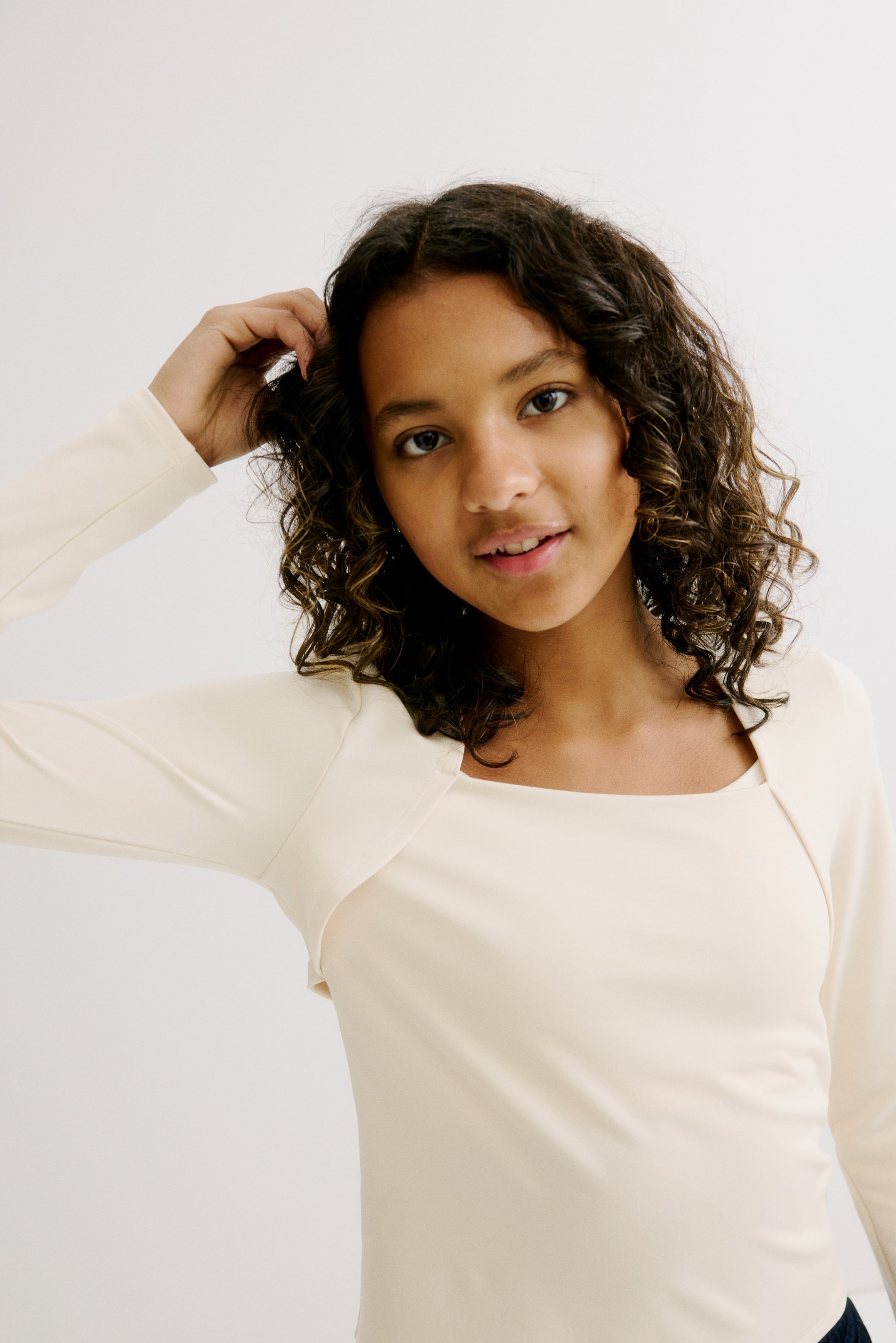 Grösseres Bild ansehen: Long-sleeved sports top with DryMove™ - Hellbeige - KINDER | H&M CH 2