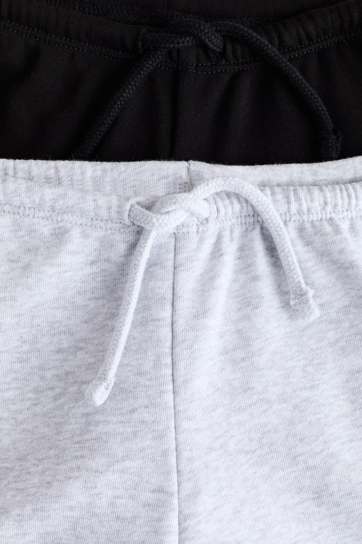 Σετ με 2 φαρδιά joggers - Μαύρο/ανοιχτό γκρι μελανζέ - 2