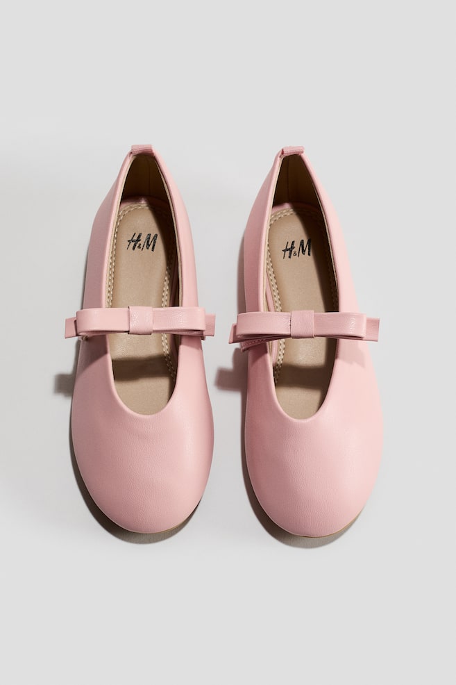 Ballerines avec applications - Rose clair/Crème - 1