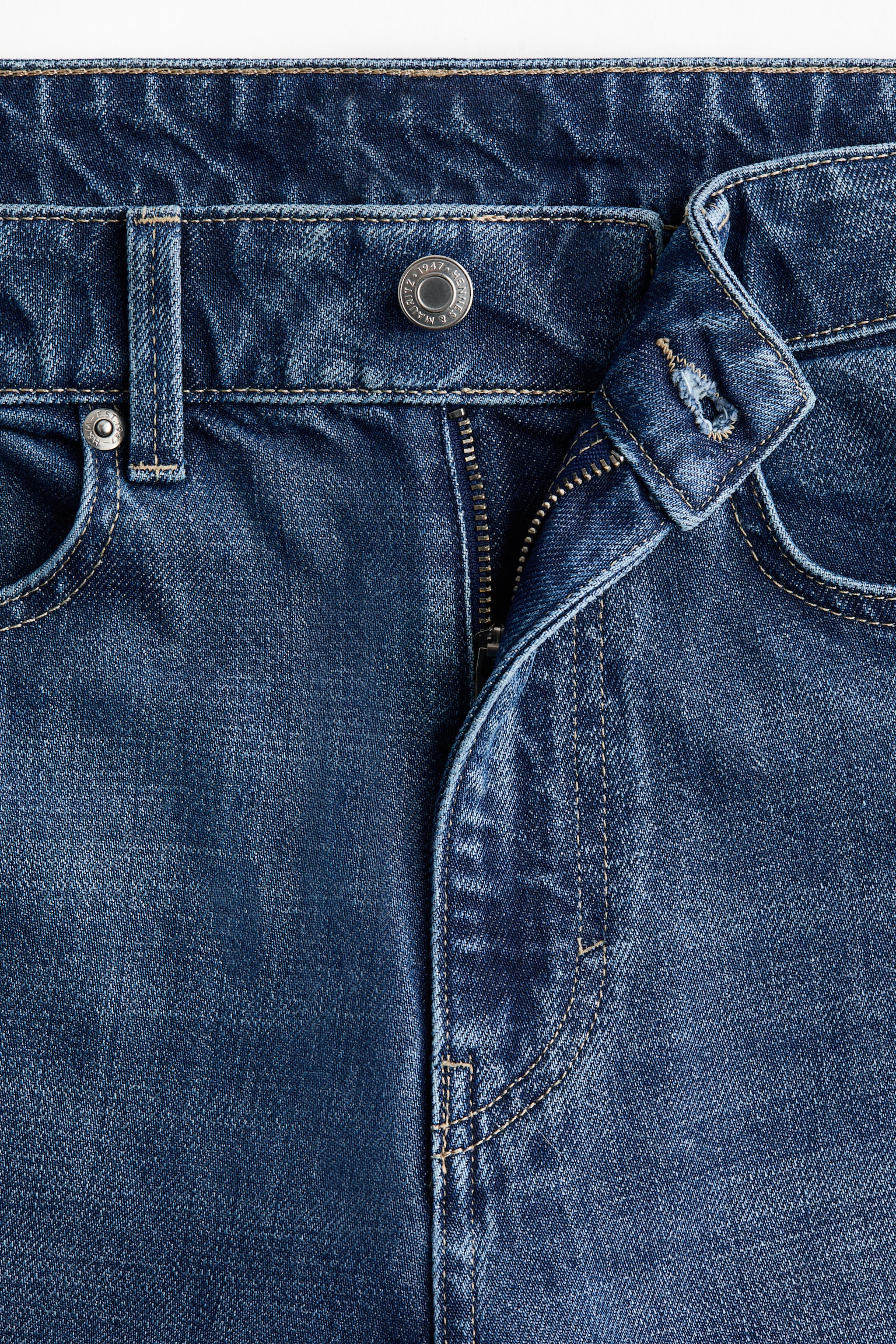 Wide High Jeans - Bleu denim/Vert foncé/Bleu denim clair/Noir délavé/Bleu denim/Blanc - 7