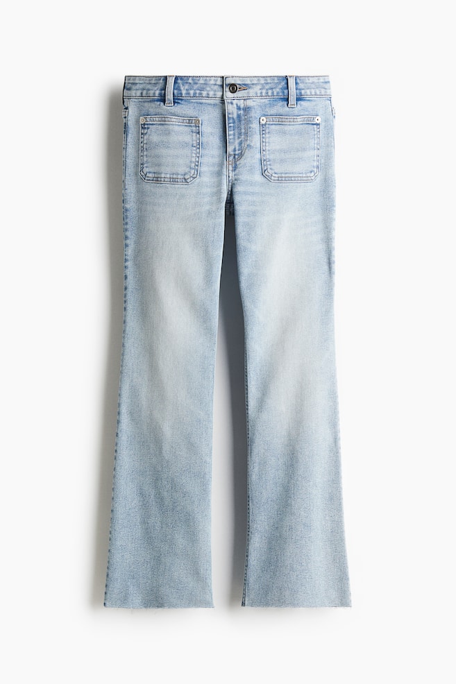 Flared Ankle Jeans - Light denim blue - 1