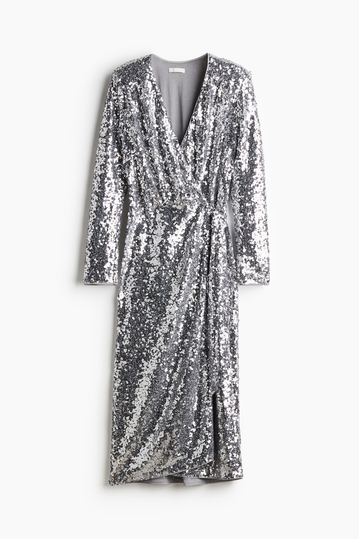 Sequined Wrap Dress
