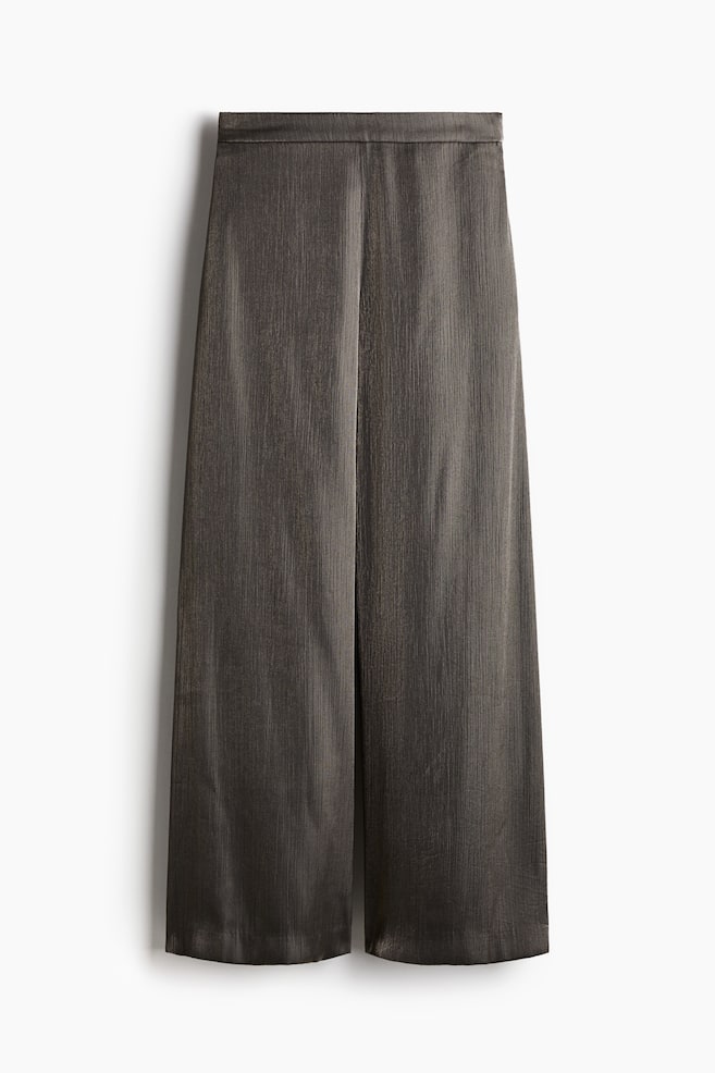 Wide trousers - Dark grey/Black/Black/Patterned - 1