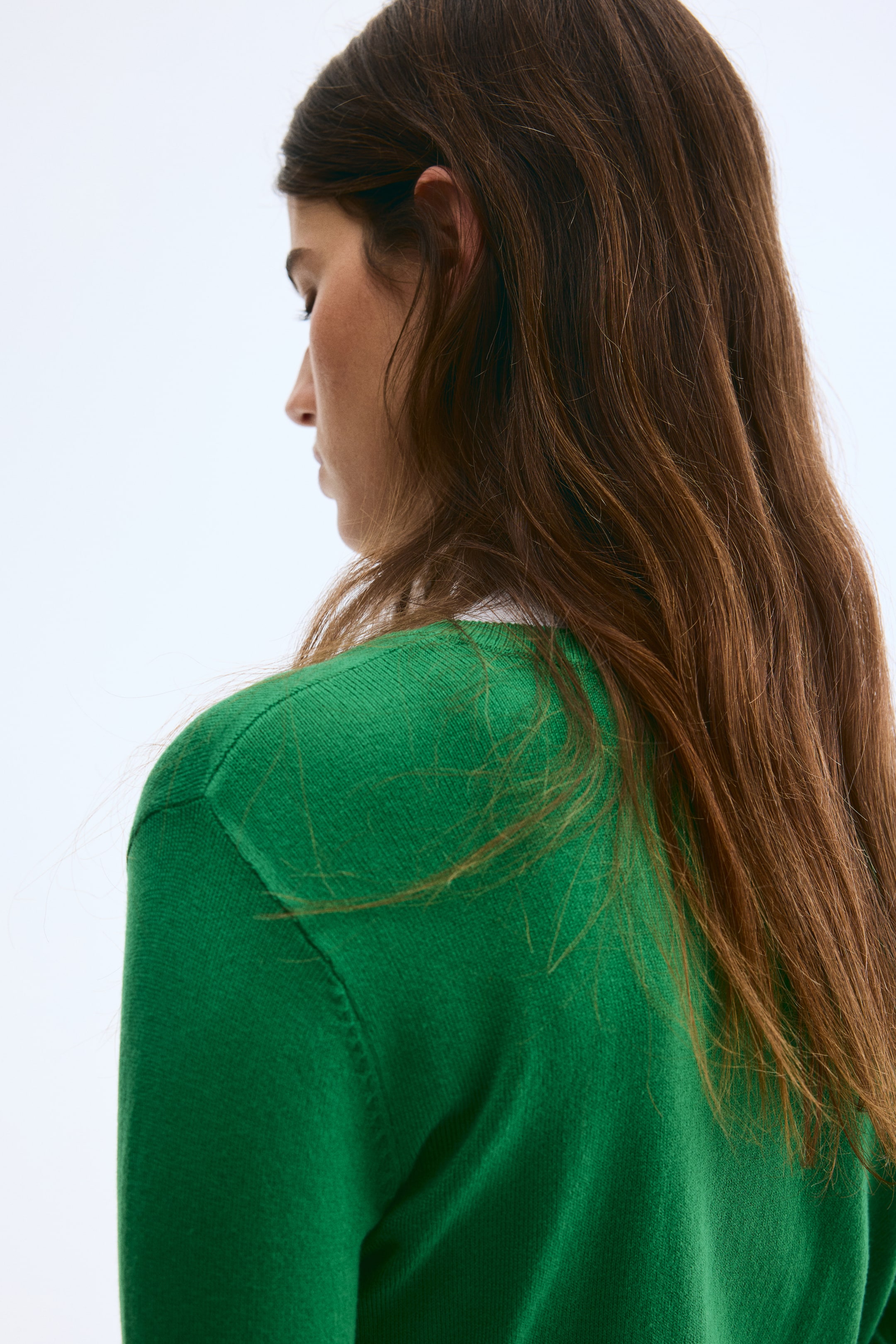 Größeres Bild ansehen: Feinstrick-Cardigan - Grün - Ladies | H&M DE 3