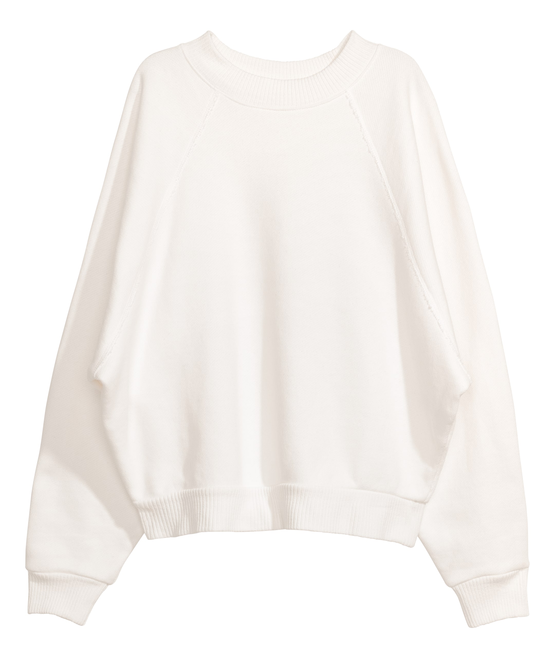 Oversized sweatshirt - Long sleeve - White - Ladies | H&M GB