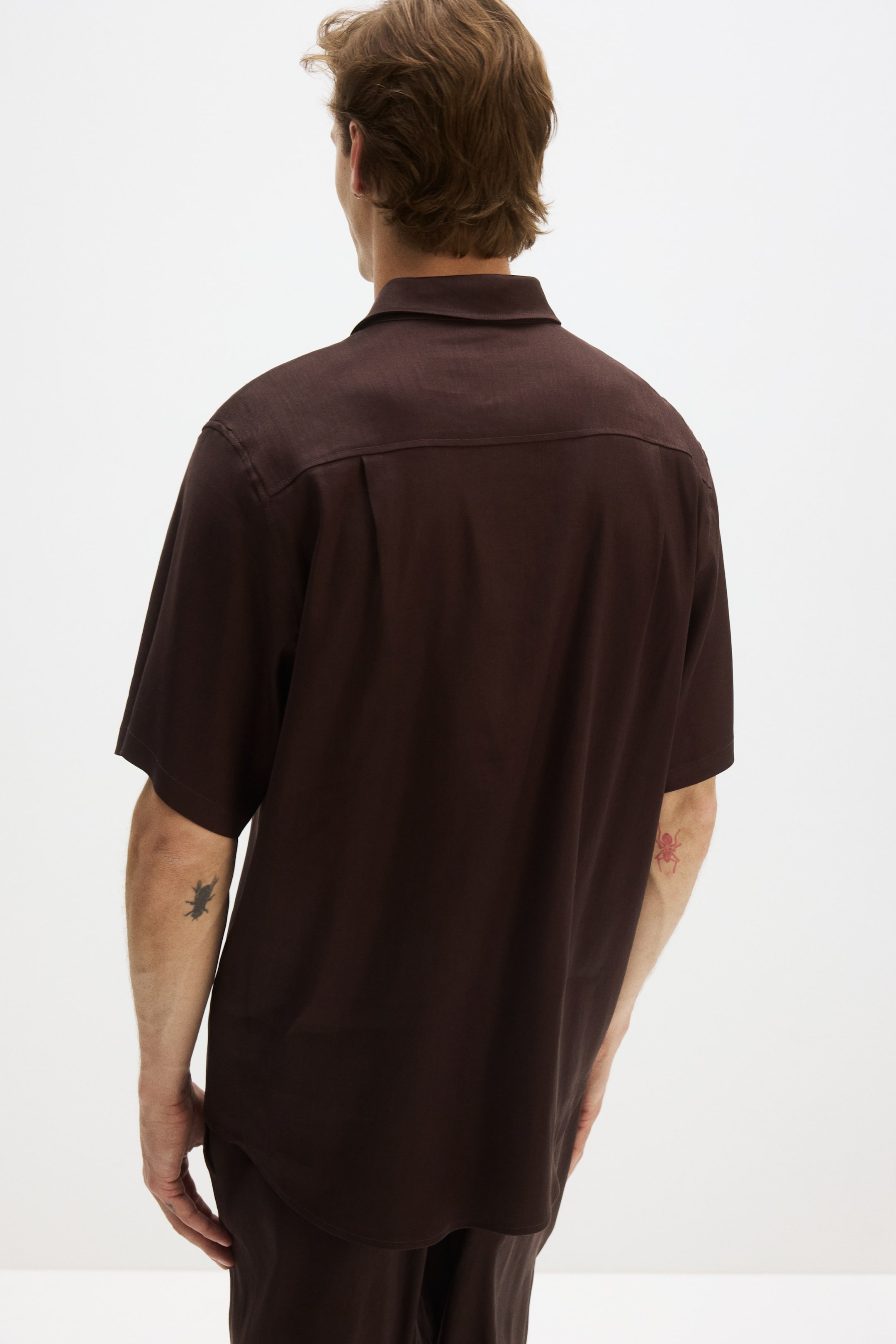 Chemise classique en lin mélangé, entretien facile