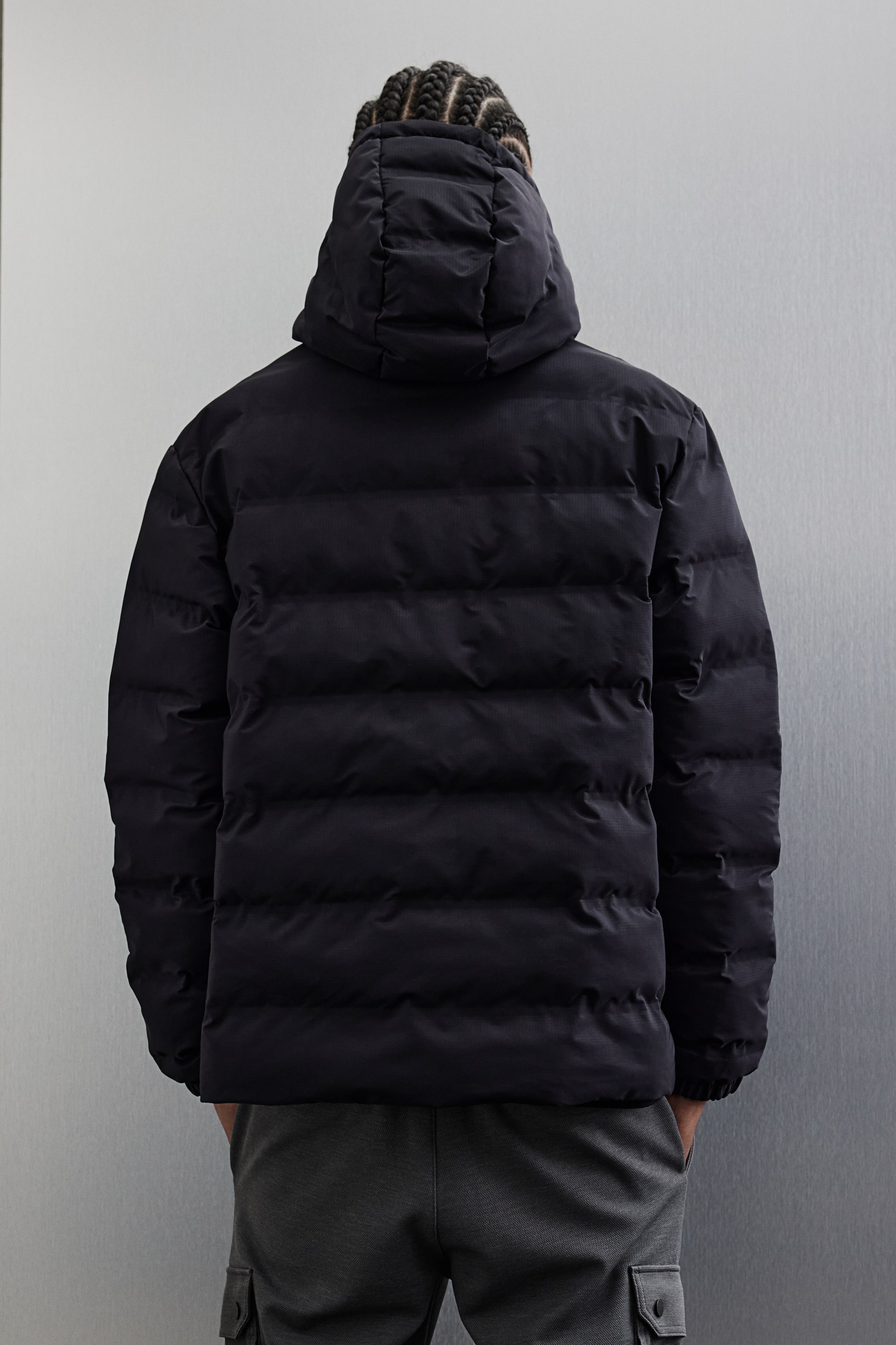 Regular Fit puffer jacket - Navy blue - Men | H&M GB 5