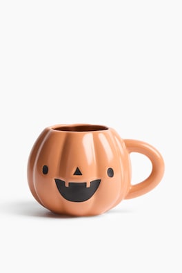 Pumpaformad mugg