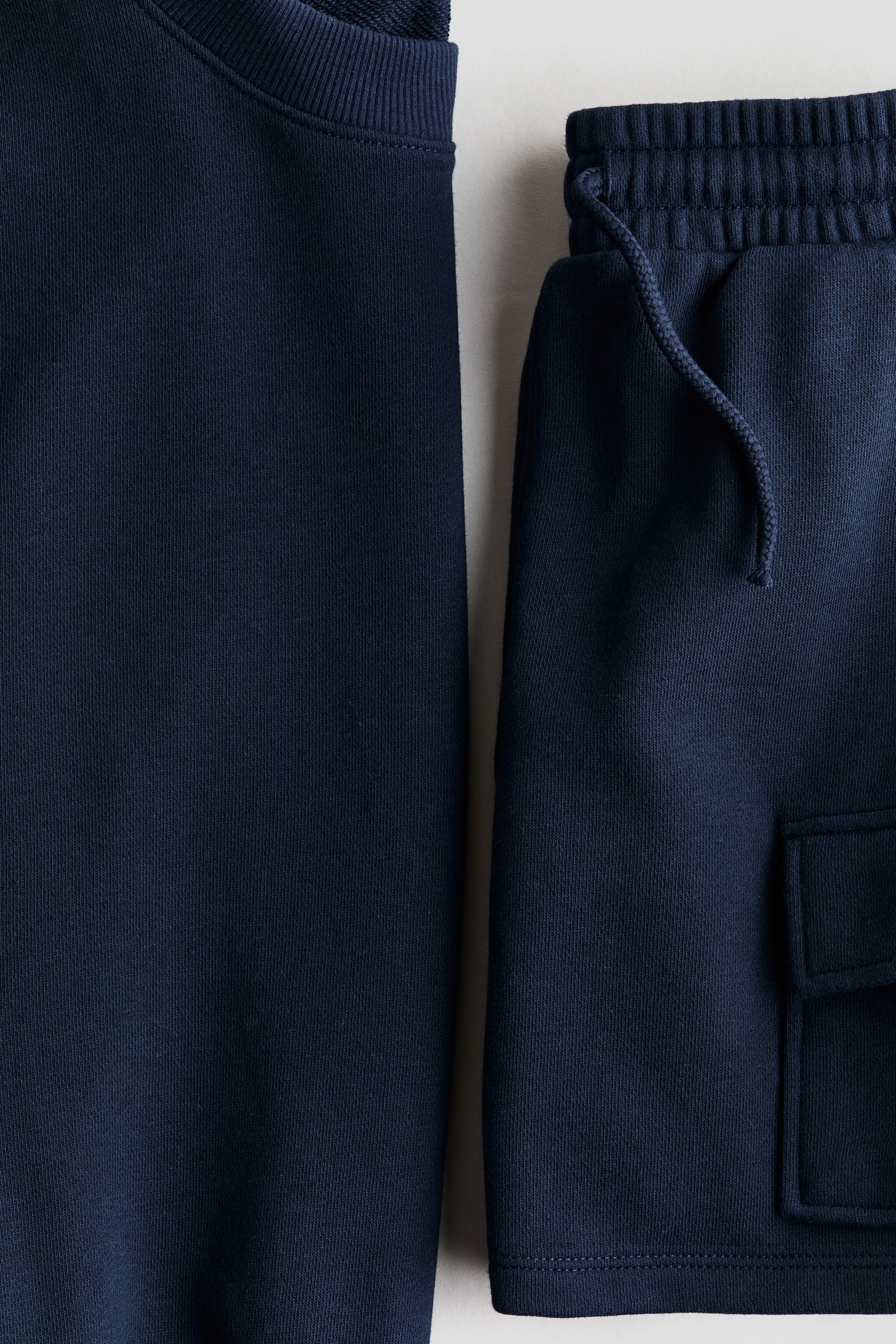 Детские топы H&M 2-Piece Sweatshirt and Sweatshorts Set — фото 2