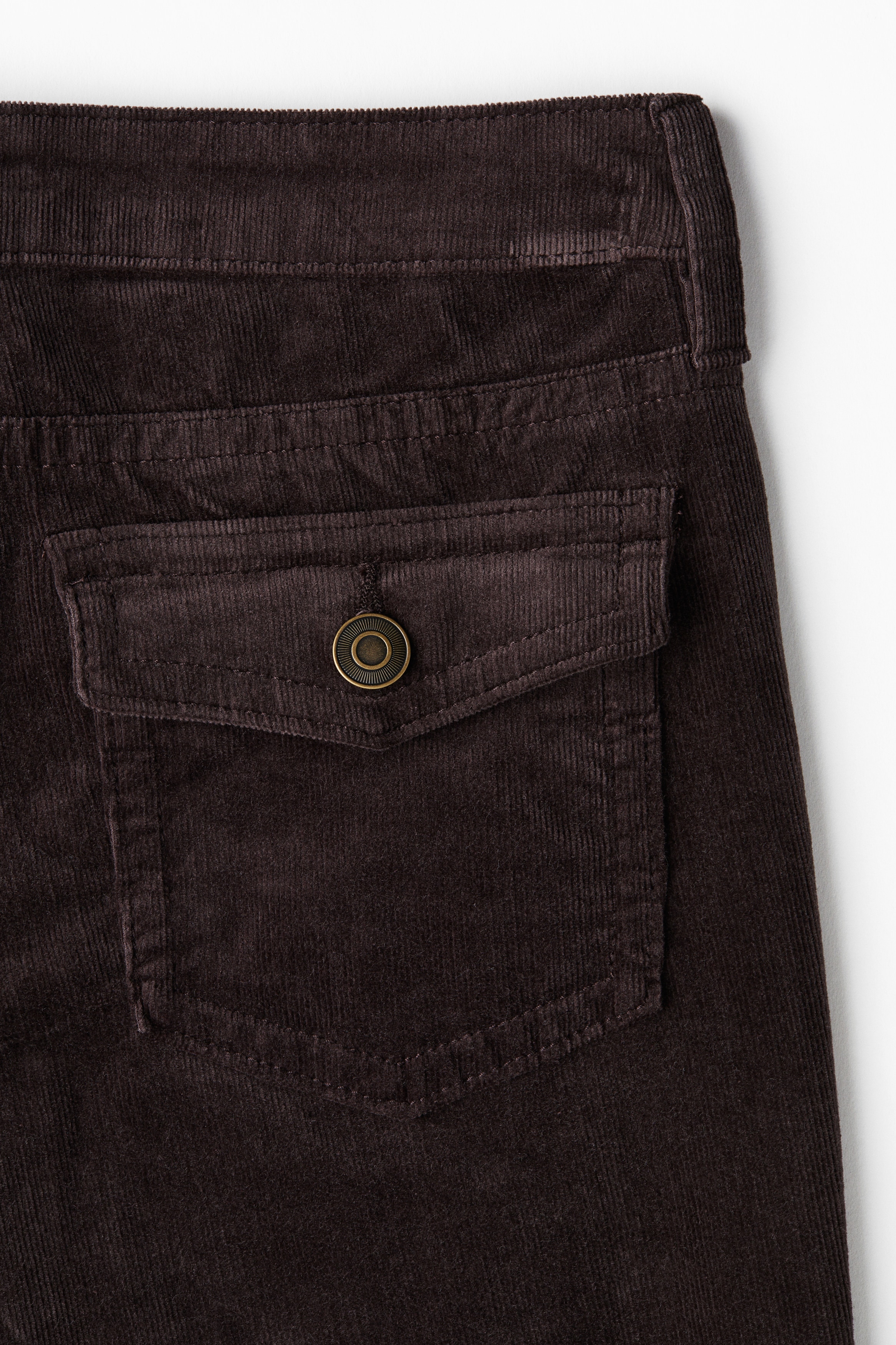Flared corduroy trousers