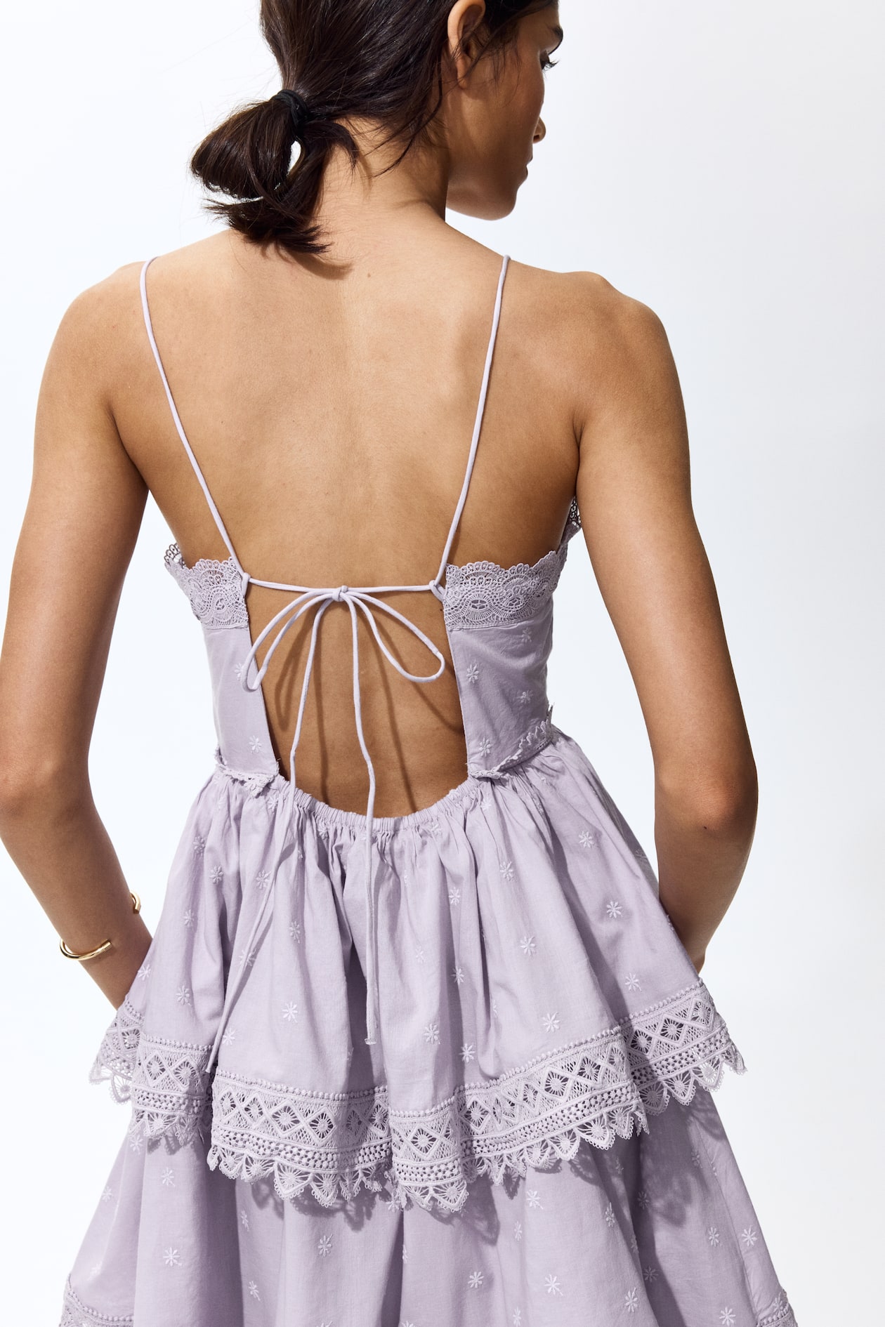 Lace-Trimmed Cotton Dress - image 3