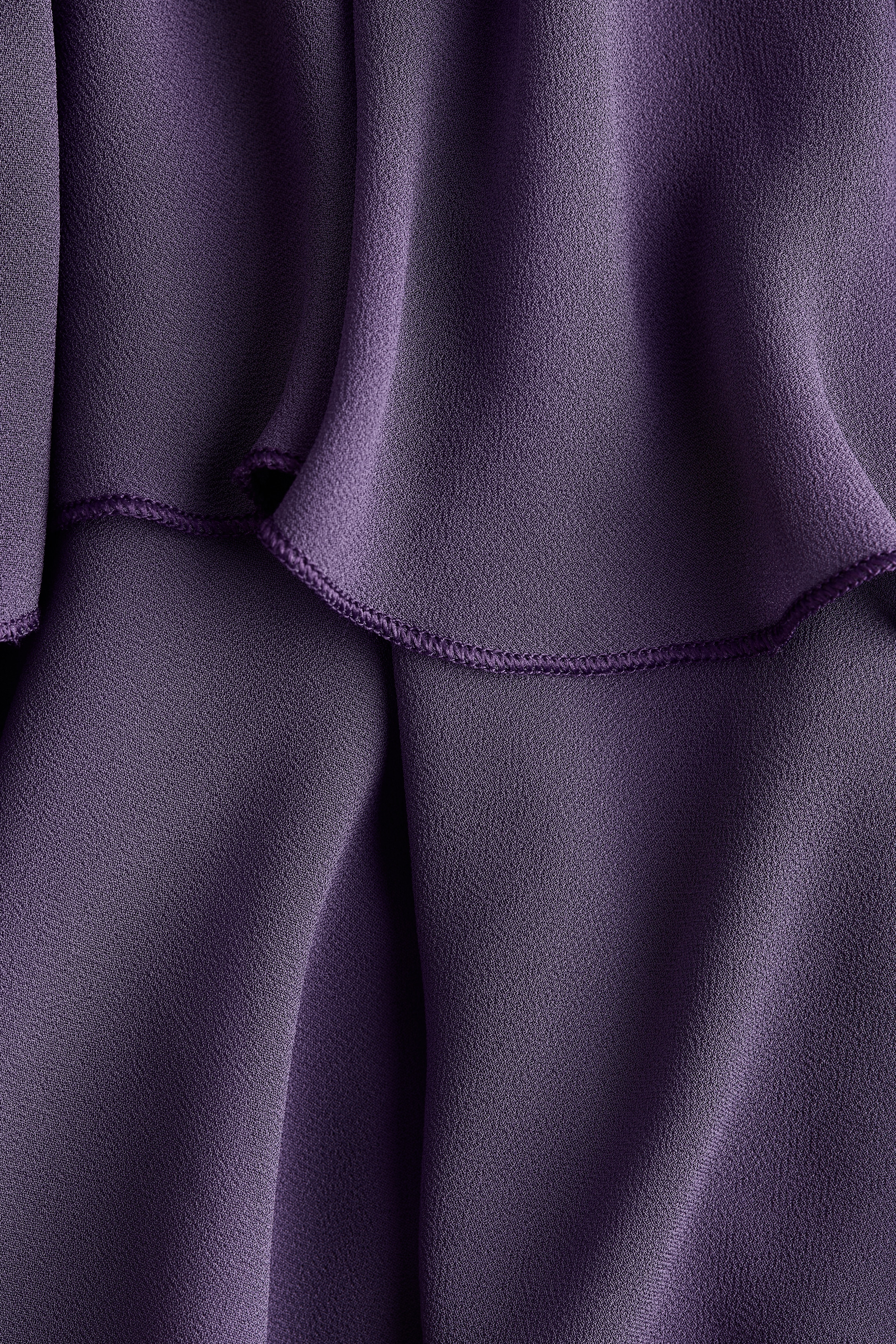 purple dress hm Lace-Trimmed Cotton Dress