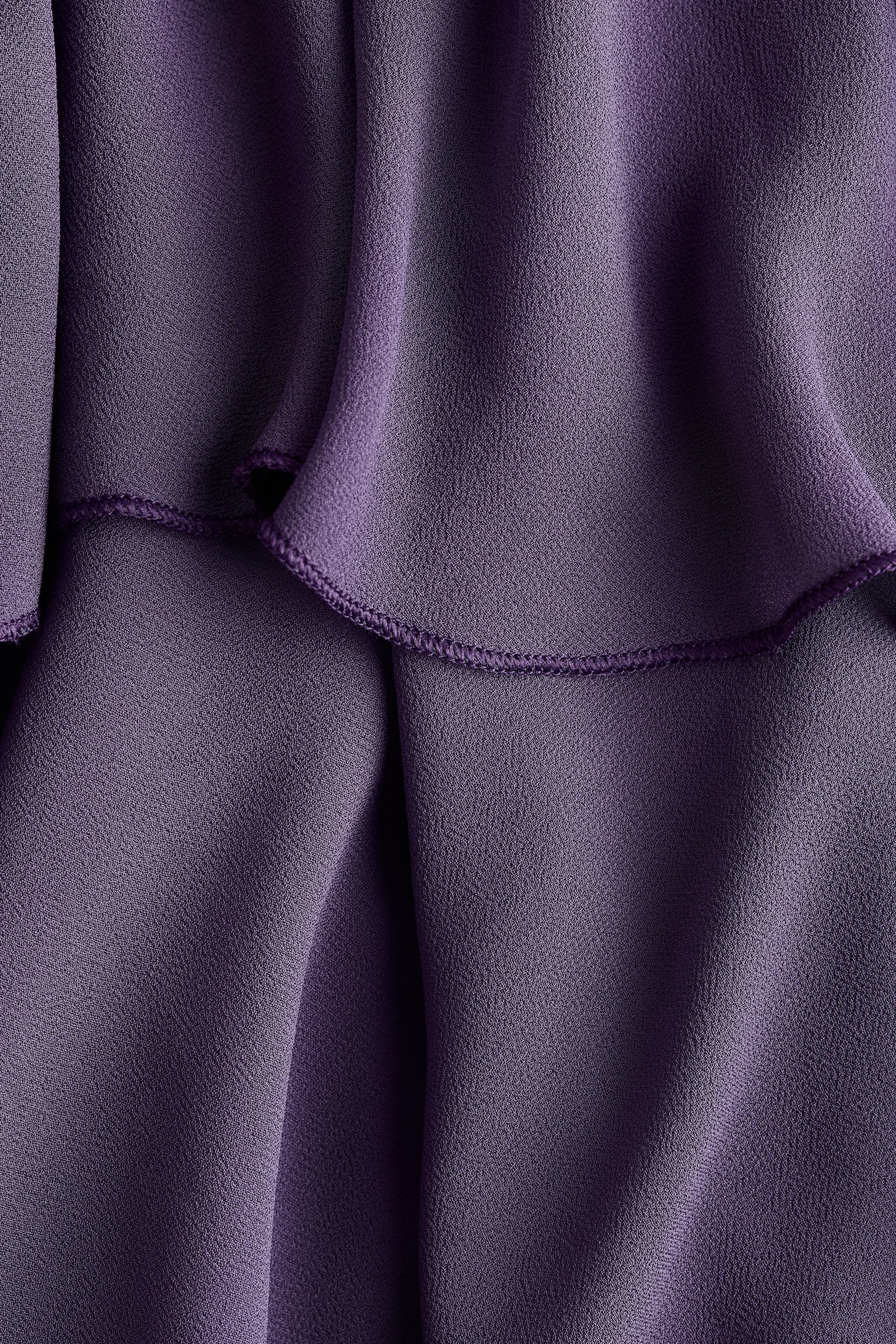 Robe asymétrique - Violet foncé - 3