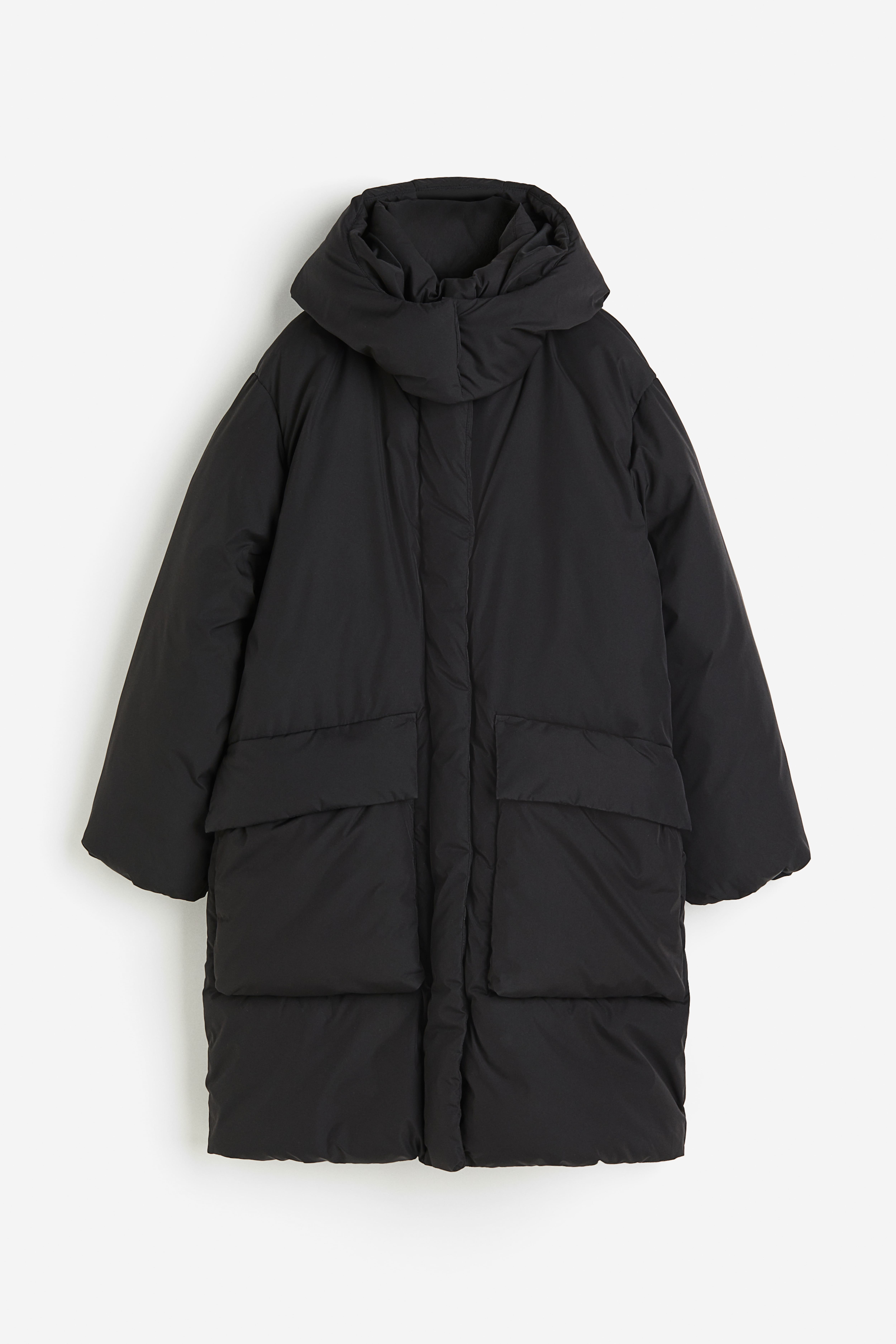 Oversized padded coat Black Ladies H M GB