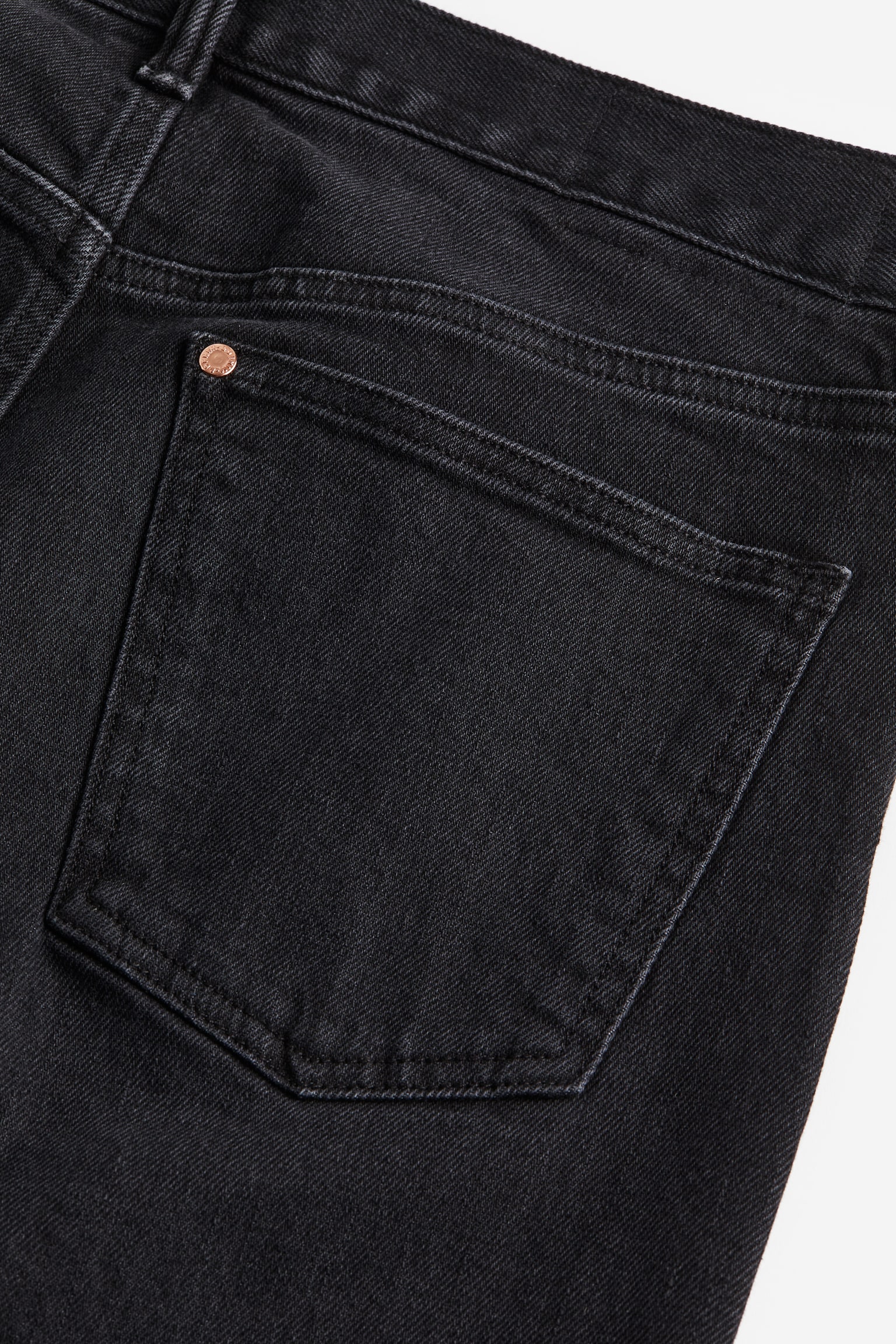 Flared Slim Jeans - Black denim/Light denim blue - 5