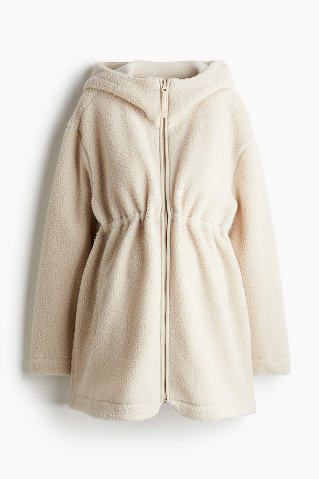 MAMA Chaqueta en borreguito Before & After - Beige claro/Verde caqui claro - 1