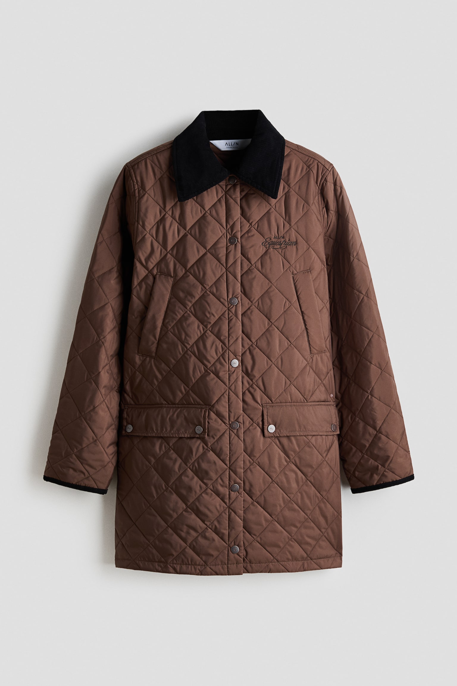 Quilted stable jacket - Brown - 2