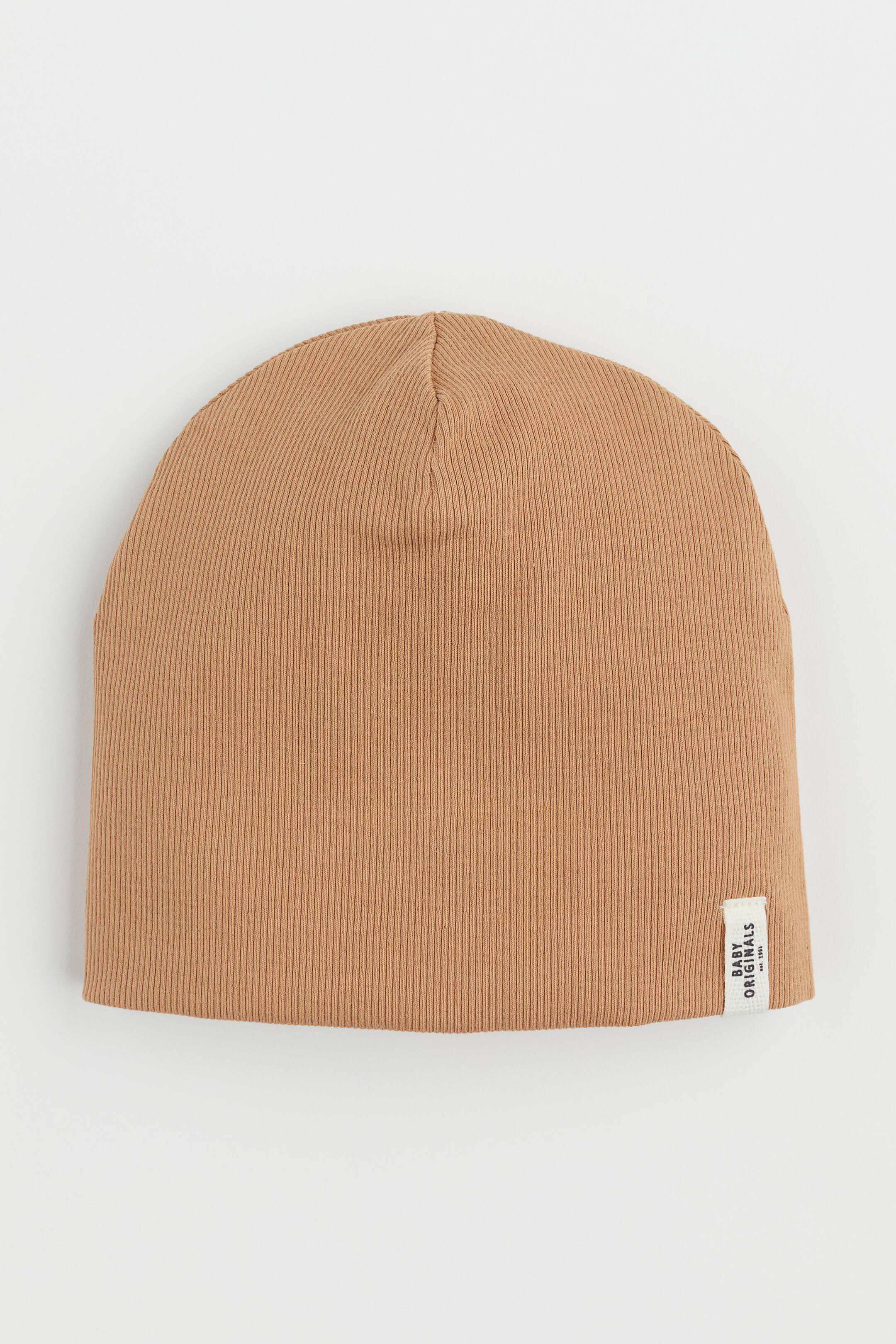 View larger image: Ribbed jersey hat - Dark beige - Kids | H&M 1