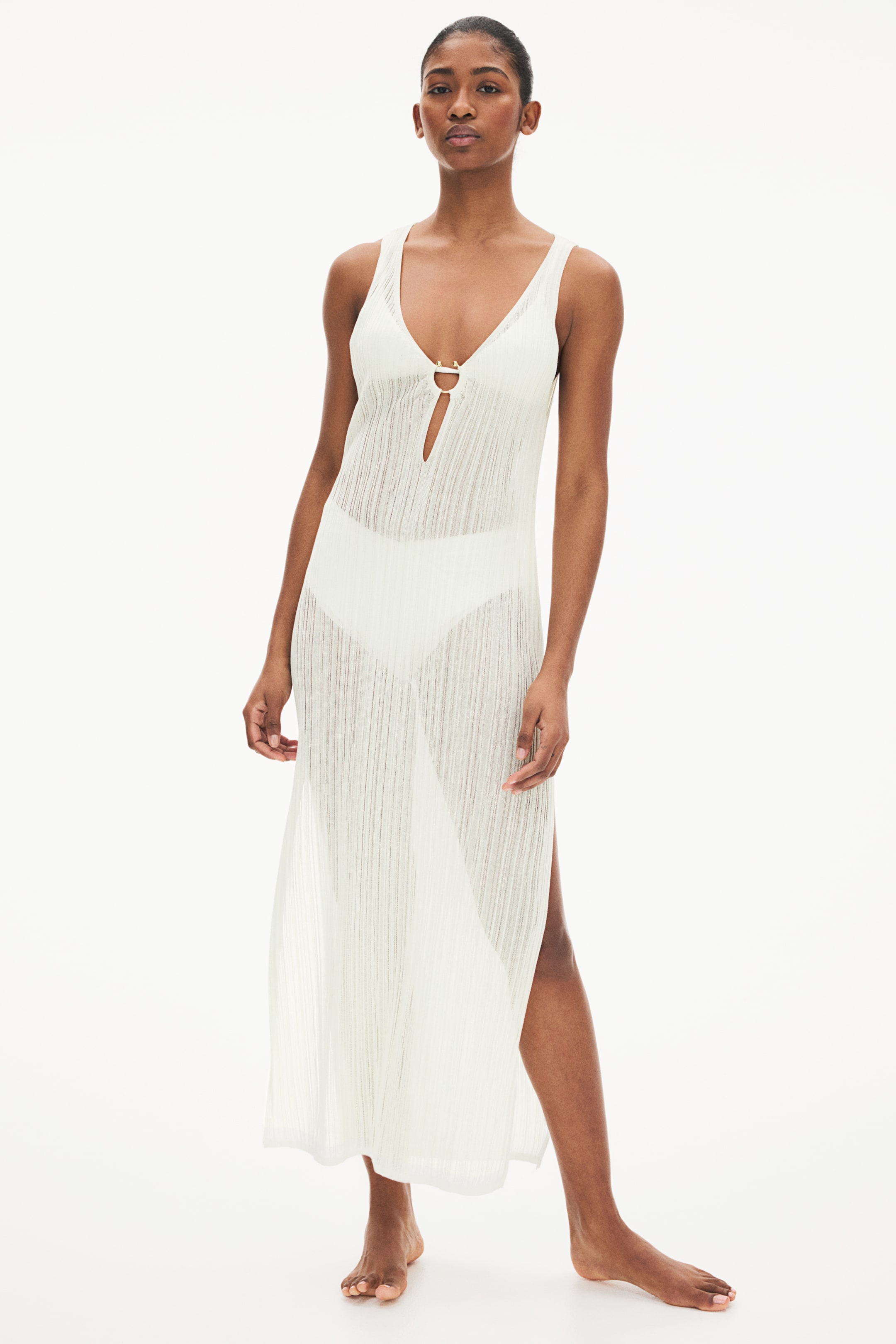 Rib-Knit Beach Dress