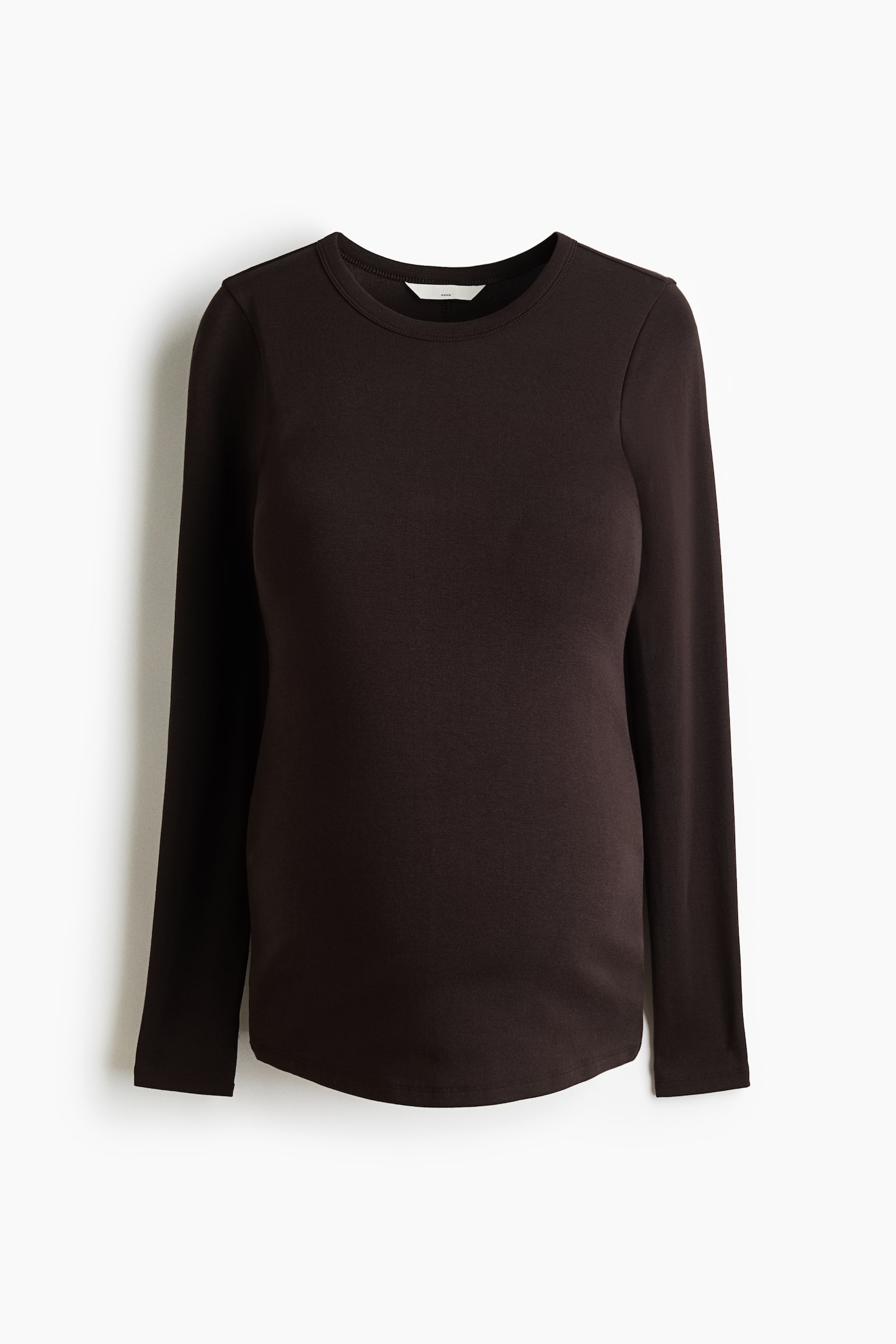 MAMA Long-Sleeved Top - Dark brown - 1