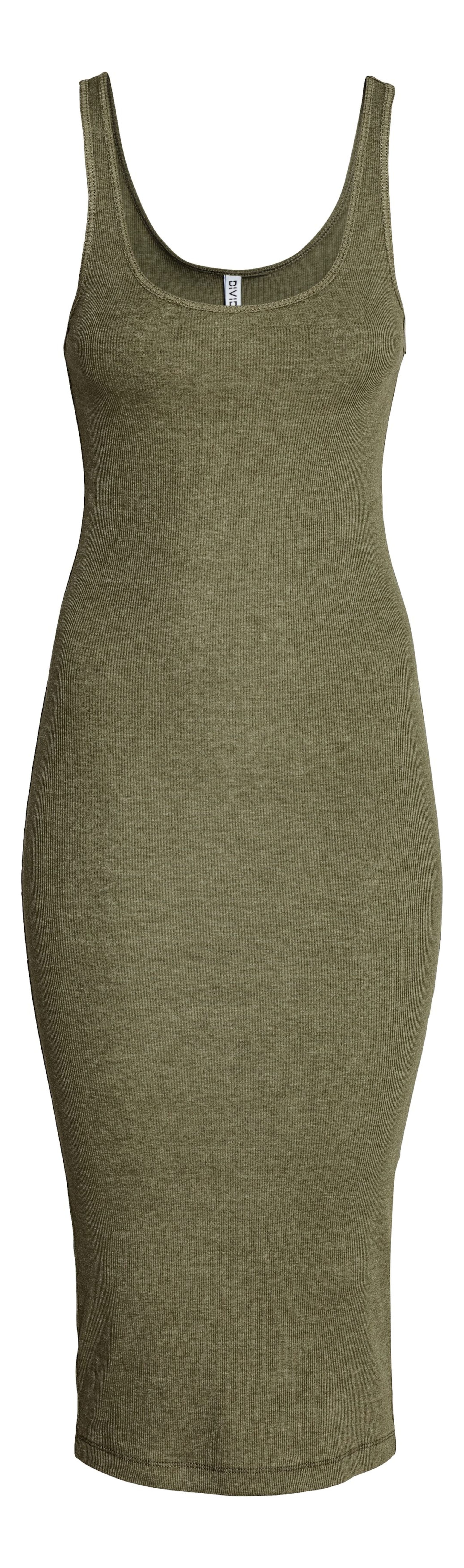 View larger image: Ribbed dress - Dark olive green - Ladies | H&M GB 1