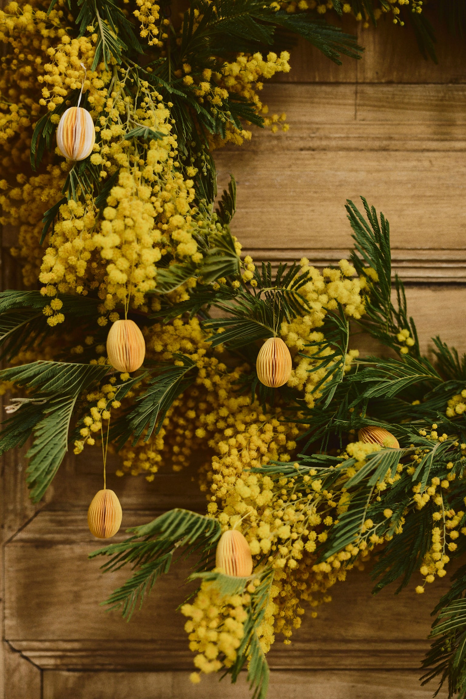 Decorazioni pasquali 6 pezzi - Giallo/Bianco/Verde oliva/giallo - 2