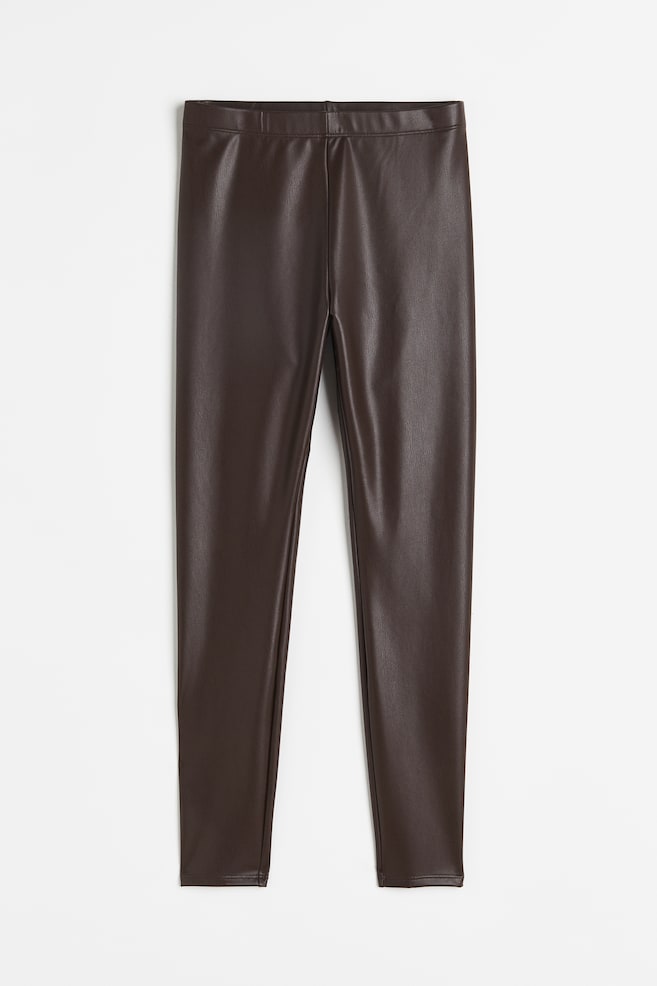 Coated leggings - Dark brown/Black/Dark brown/Light greige/dc/dc - 4