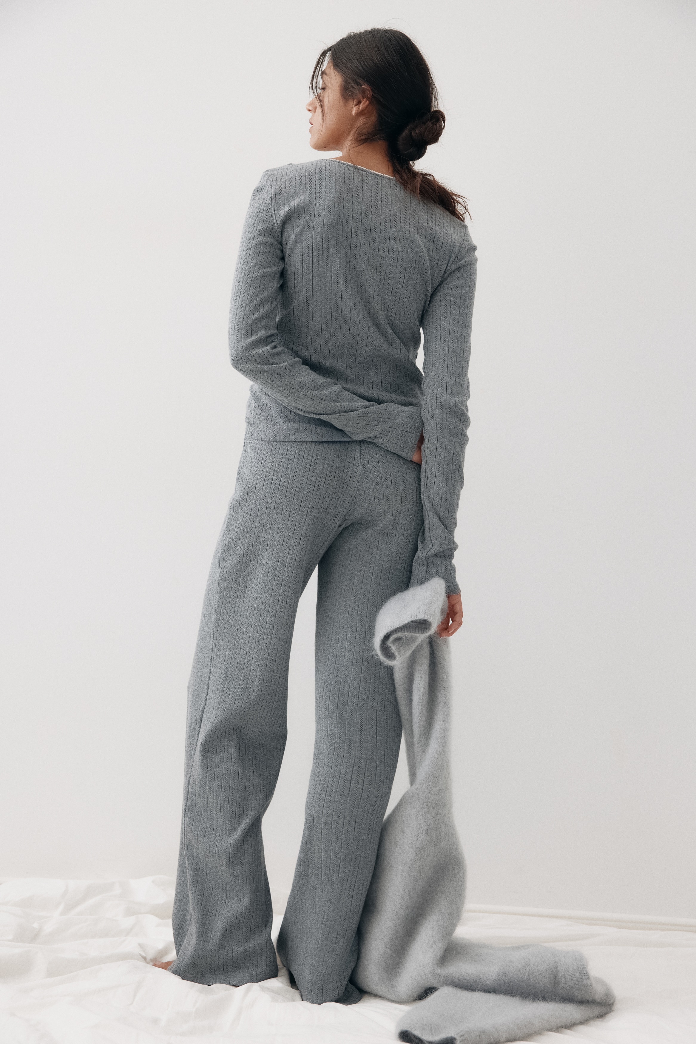 Cotton pointelle pyjamas