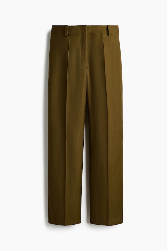 Suit Pants - Dark khaki green/Burgundy - 1