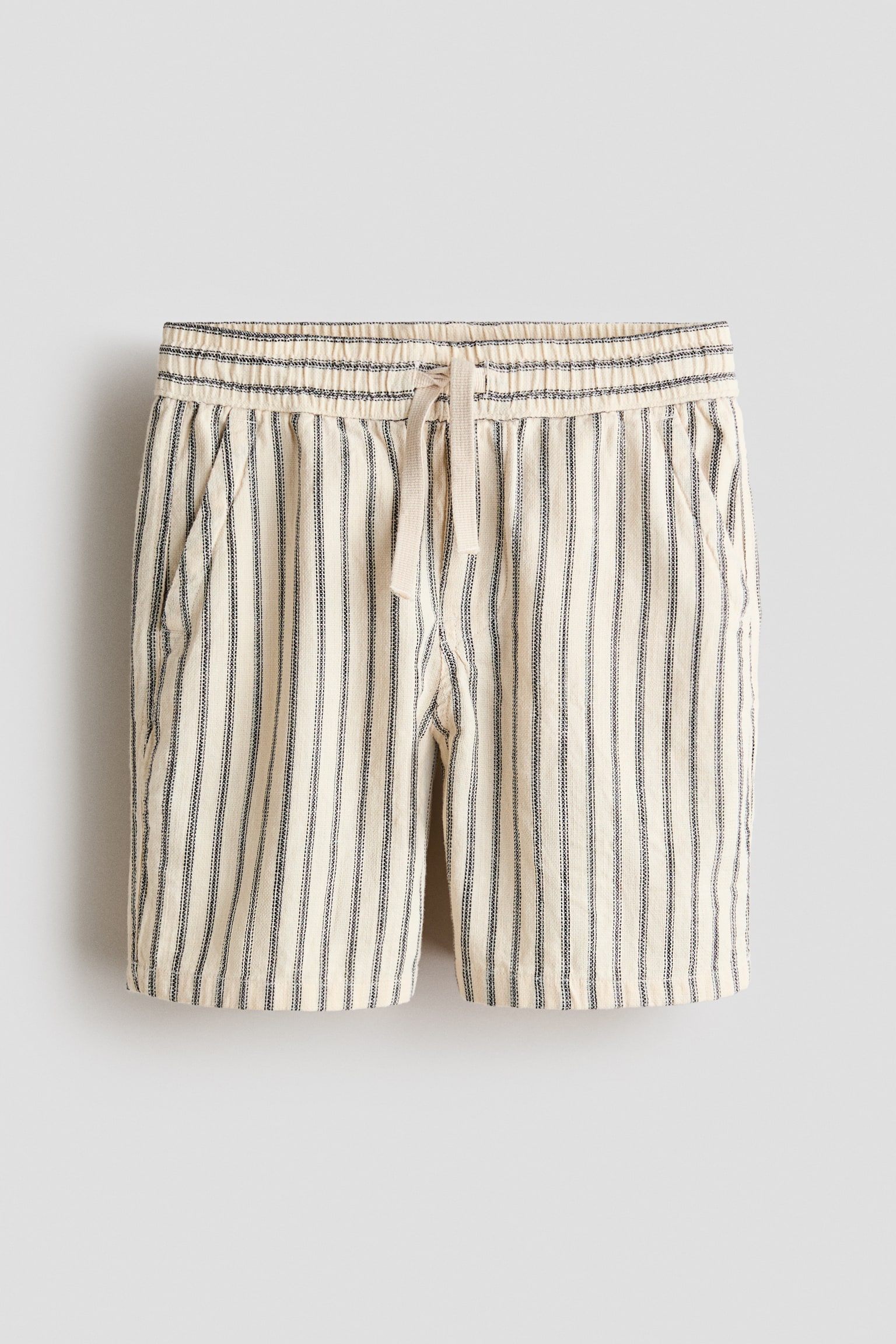 Baumwollshorts - Cremefarben/Gestreift/Hellblau/Weiß gestreift/Marineblau/Nadelstreifen/Türkis - 1