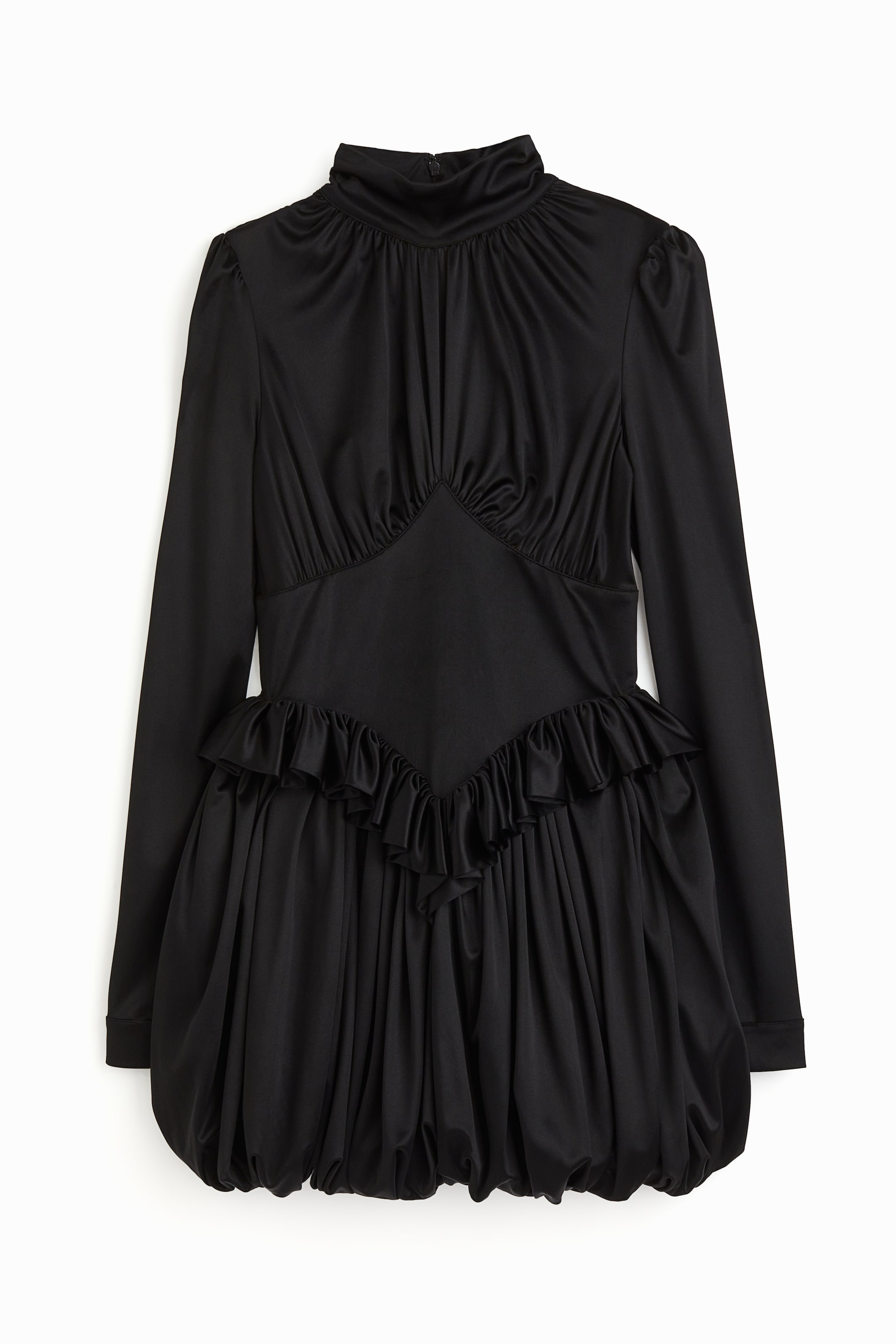 View larger image: Jersey Puff-skirt Dress - Black - Ladies | H&M US 1