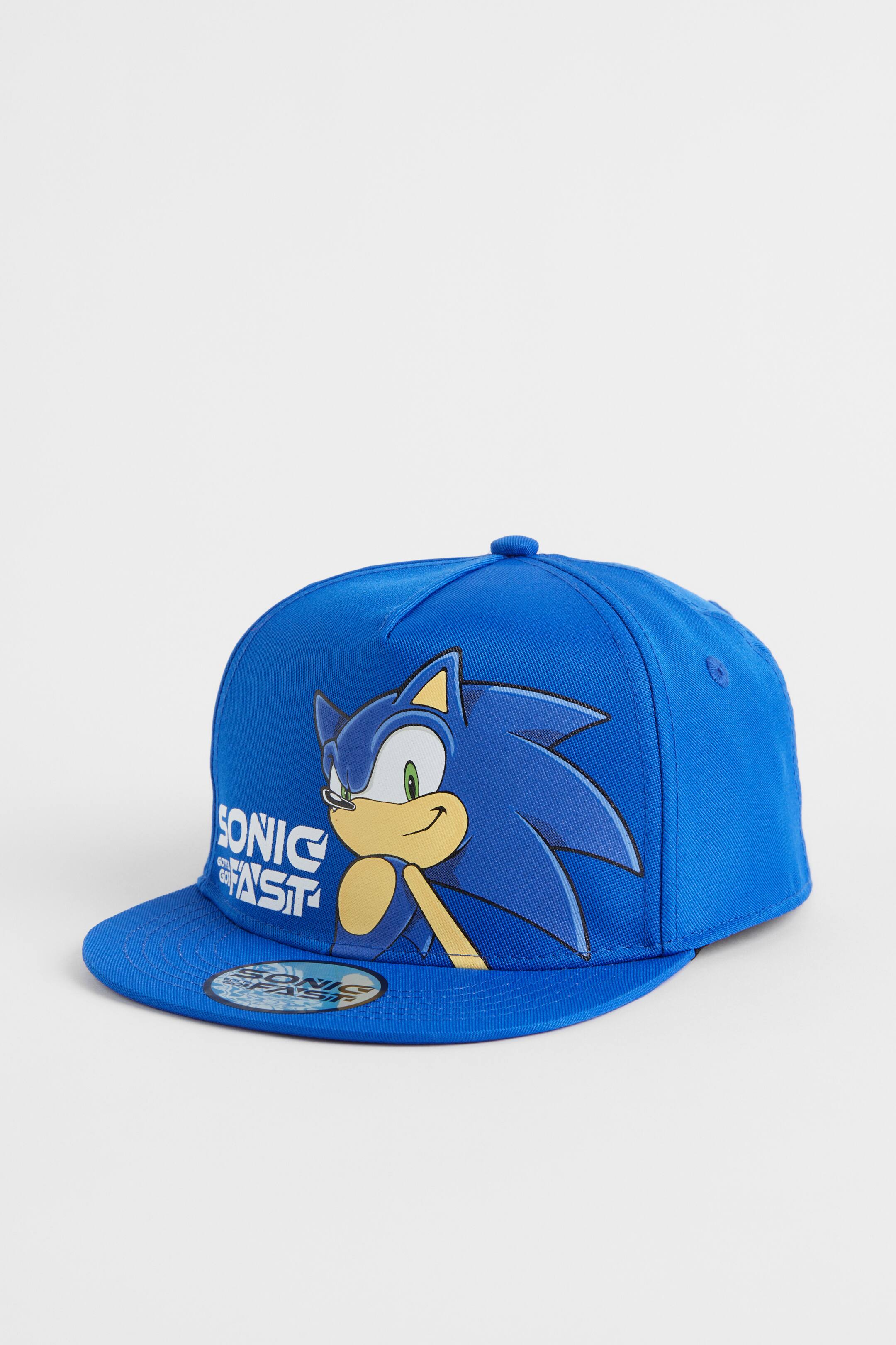 View larger image: Printed twill cap - Blue/Sonic the Hedgehog - Kids | H&M 1
