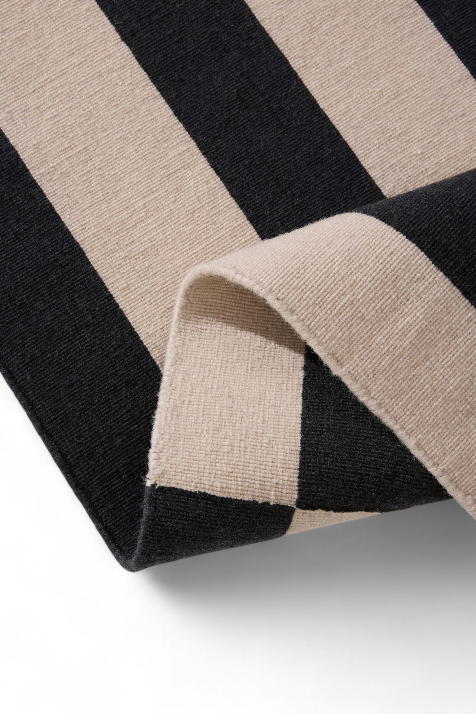 Alfombra De Tejido Plano Judith - Beige/negro - 4