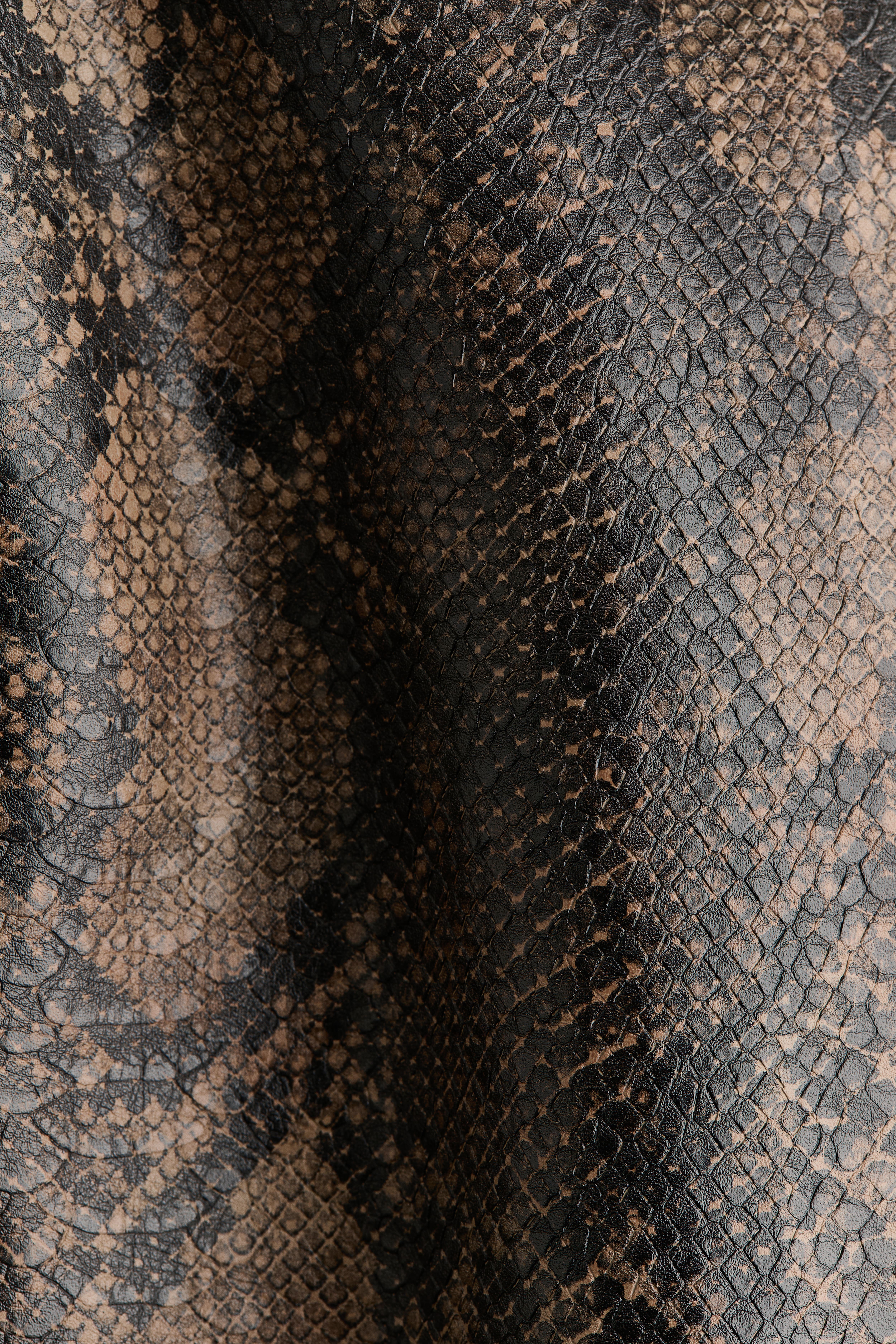 Coated Pencil Skirt