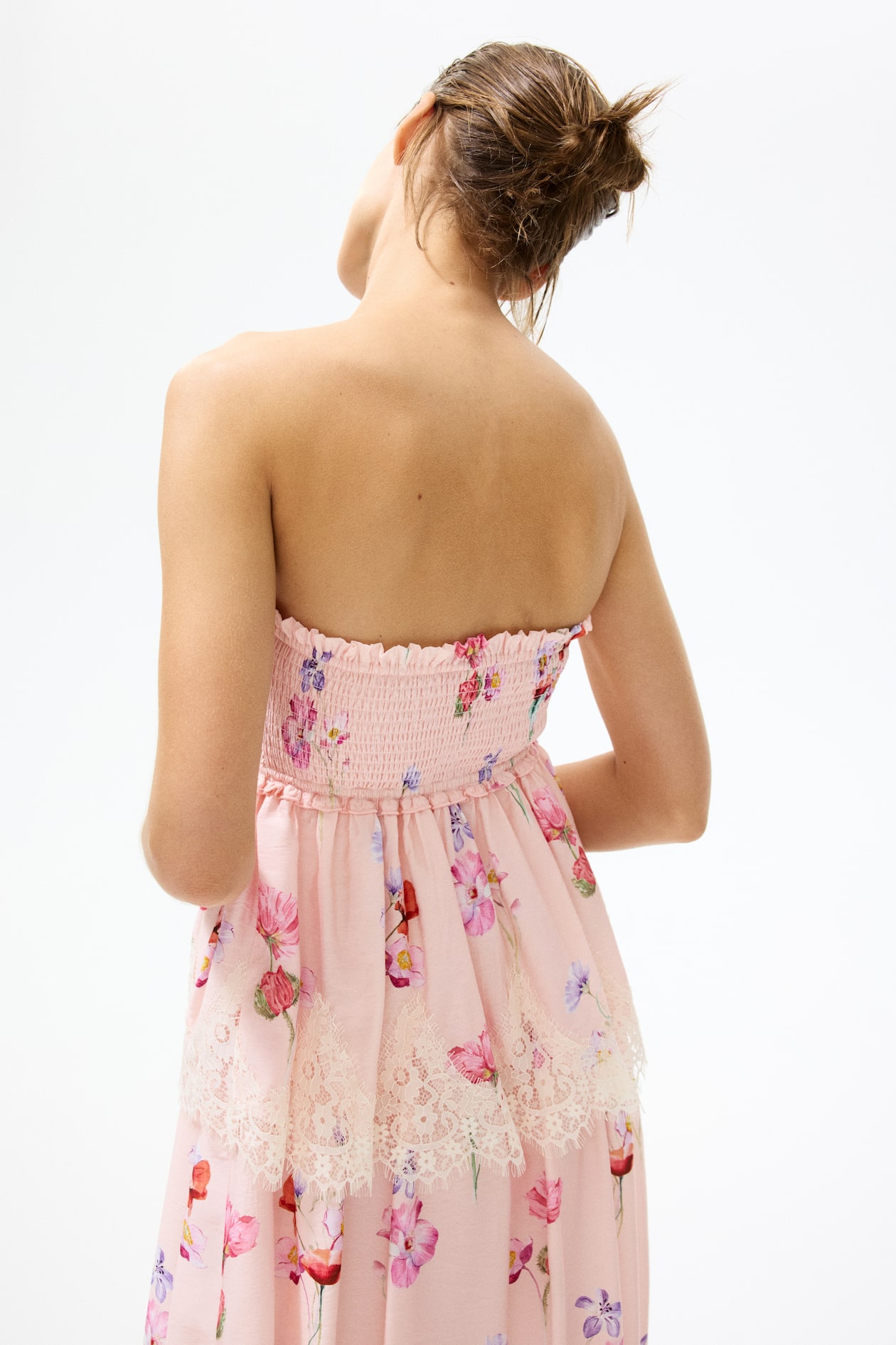 Lace-Trimmed Bandeau Dress - image 3