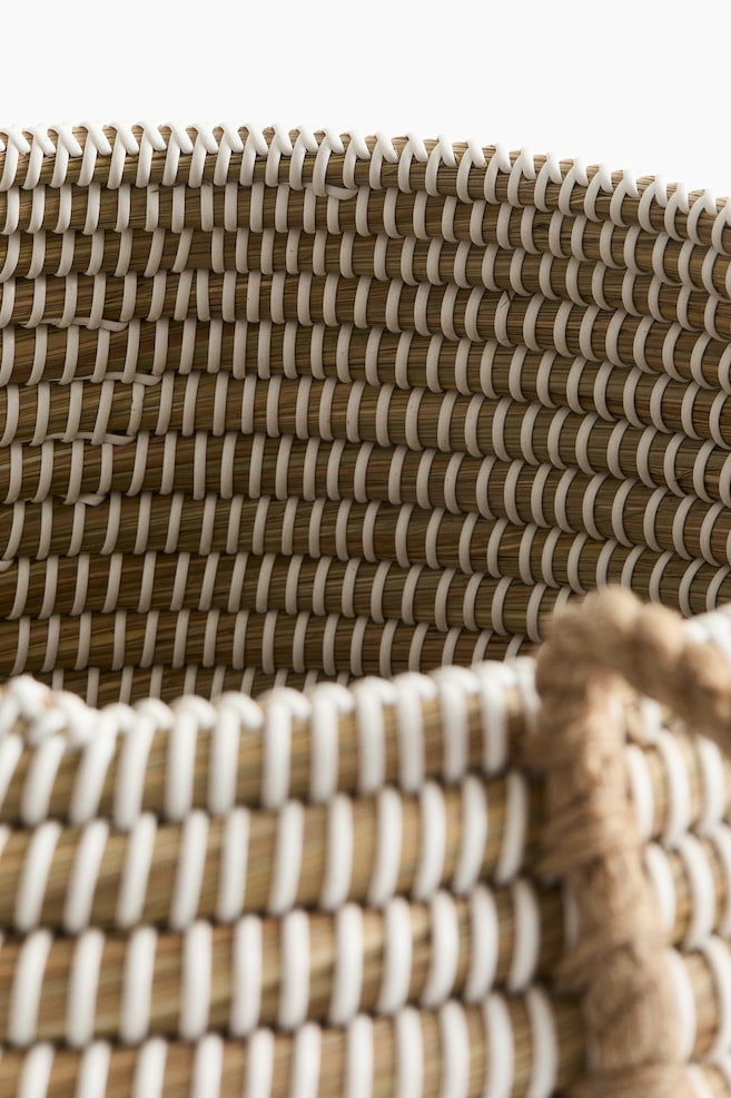 Stor oppbevaringskurv med lokk - Lys beige - 3
