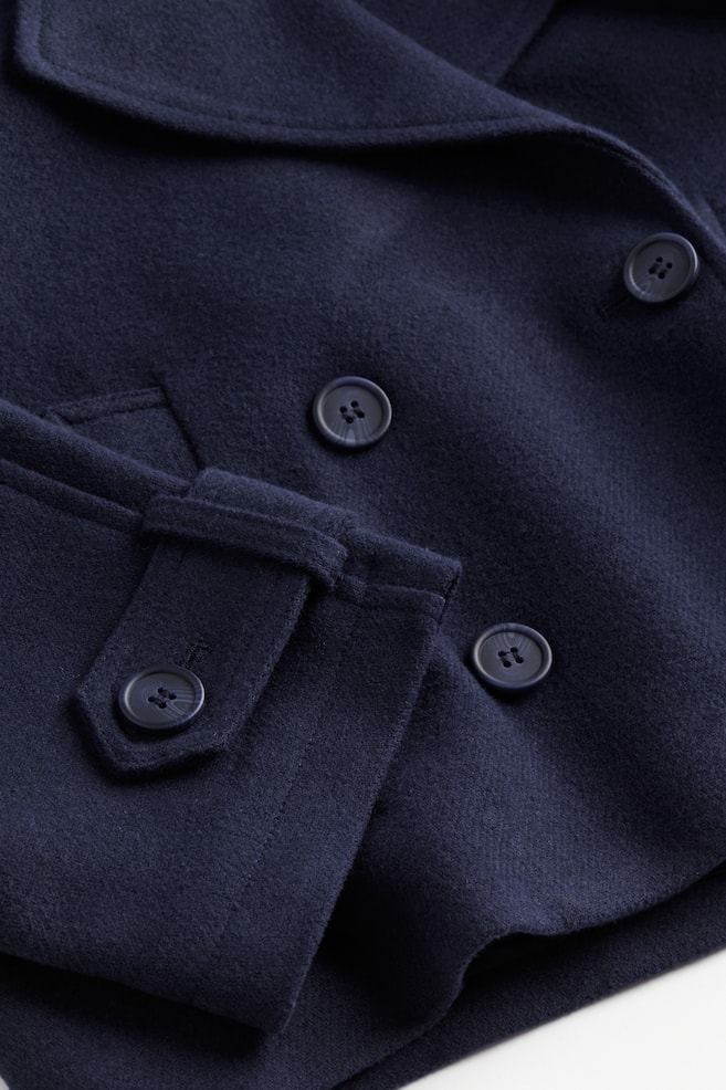 Double-breasted jacket - Dark blue/Dark grey marl - 6