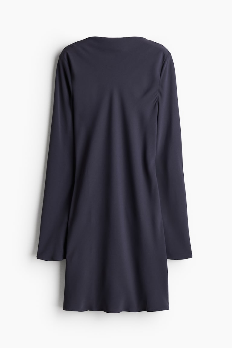 新品未使用】Wellness Open ひっかき Back Long Dressネイビー