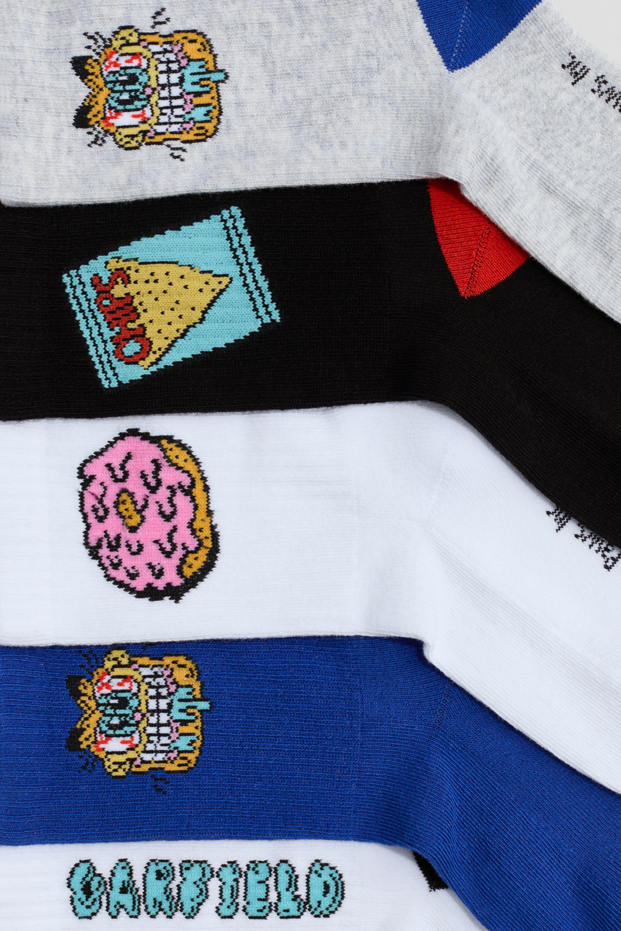 Grösseres Bild ansehen: 5er-Pack Socken mit Intarsienmotiv - Blau/Garfield - KINDER | H&M CH 3