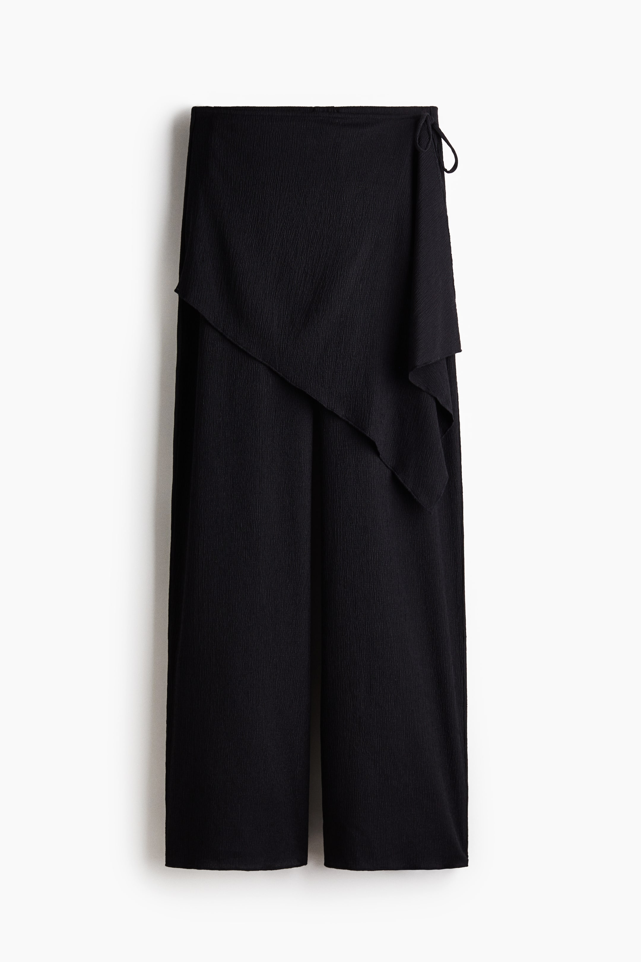 View larger image: Wide wrap-detail trousers - Black - Ladies | H&M IN 1