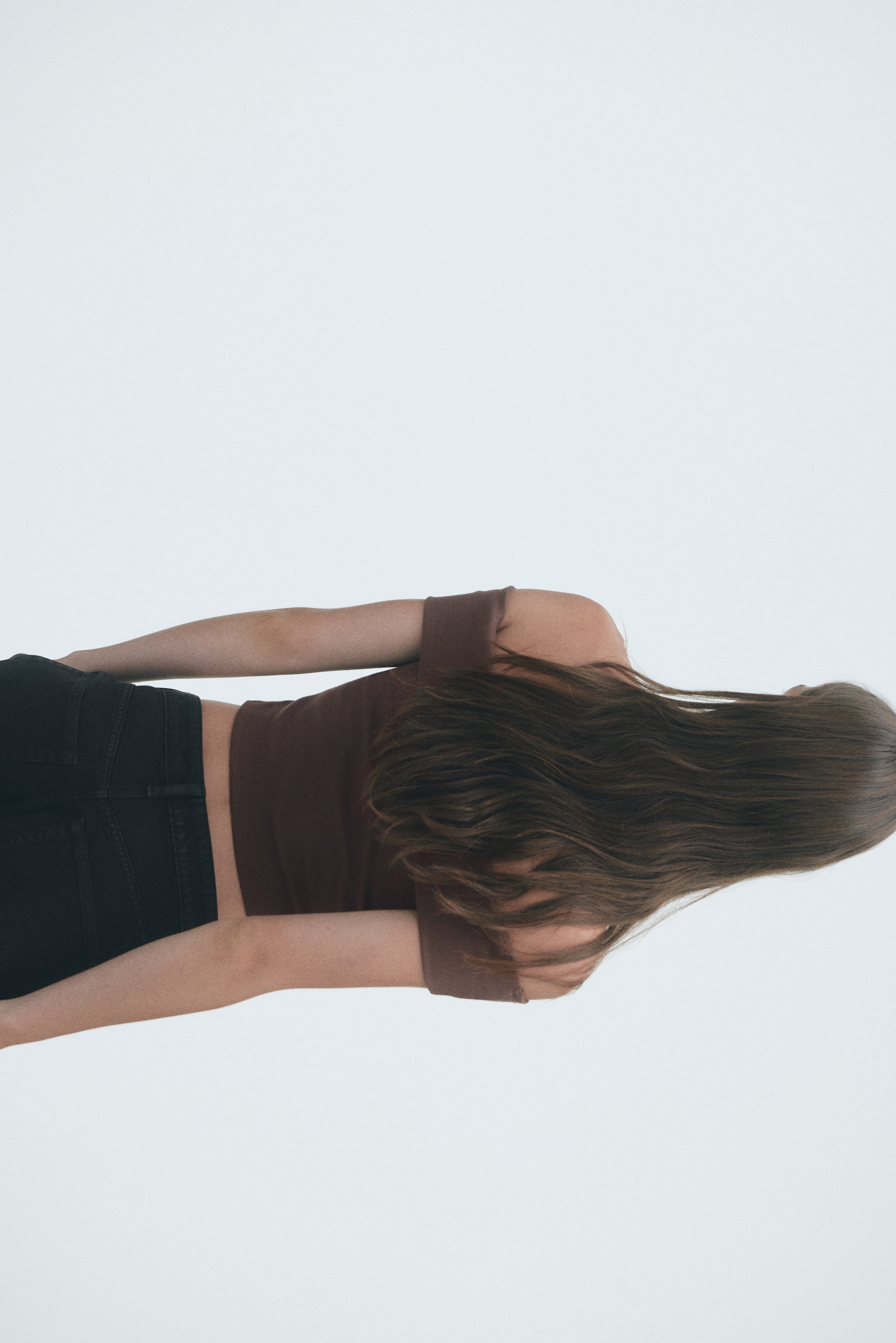 Ribbed off-the-shoulder top