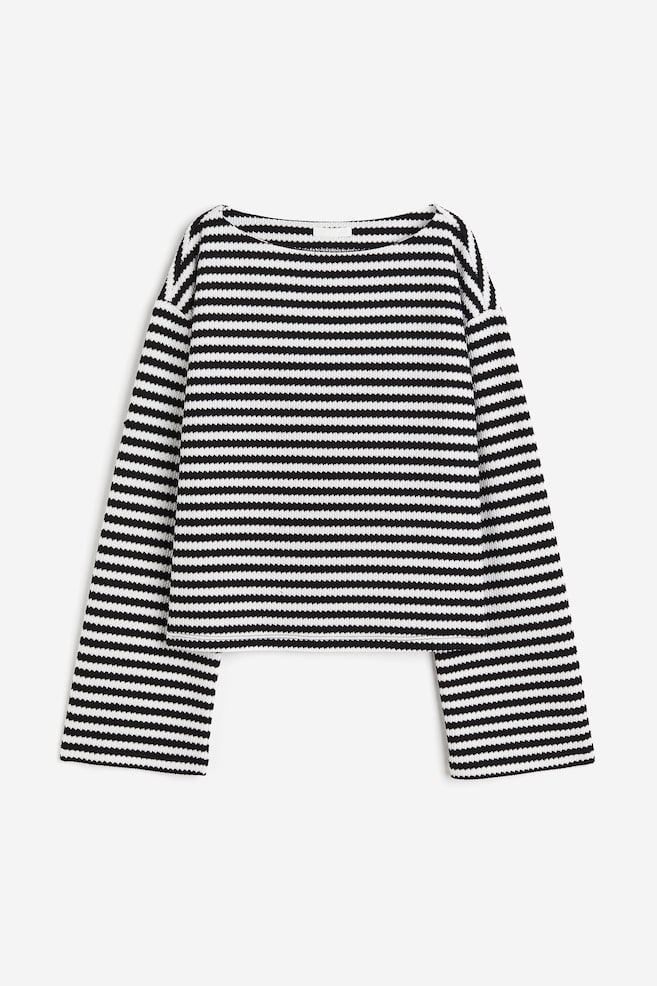Boxy jumper - Black/White striped/Black/White striped/Yellow/Striped/Red/White striped/dc/dc - 2