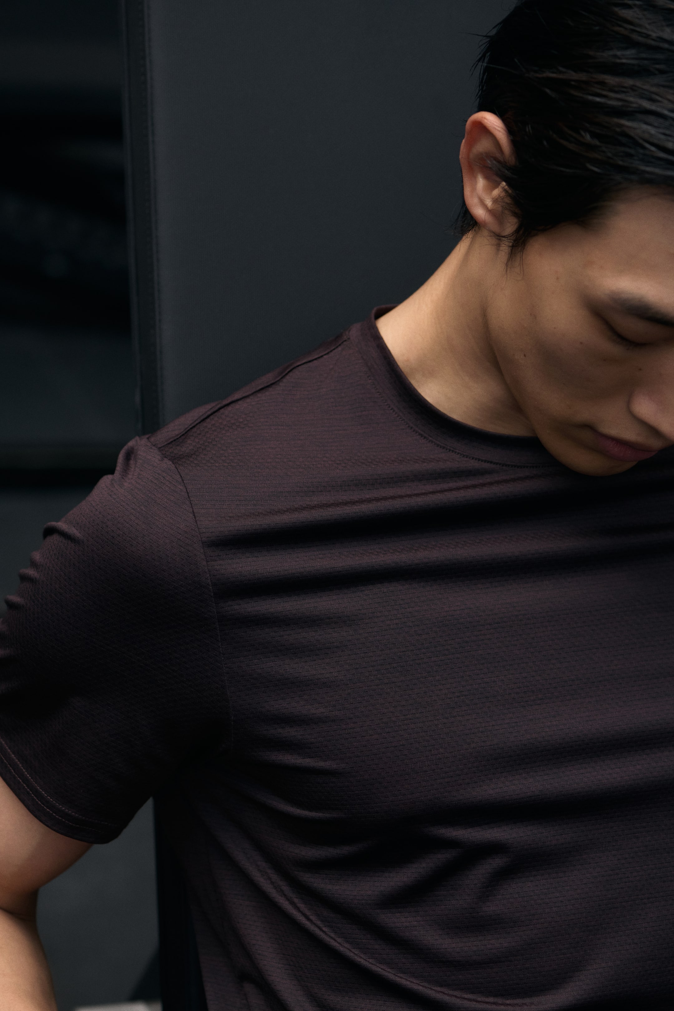 Ampliar la imagen: Playera deportiva de malla con DryMove™ - Café oscuro - Men | H&M MX 2