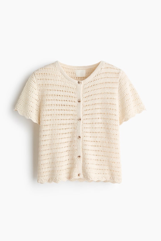 Женские кардиганы H&M Pointelle-Knit Cardigan