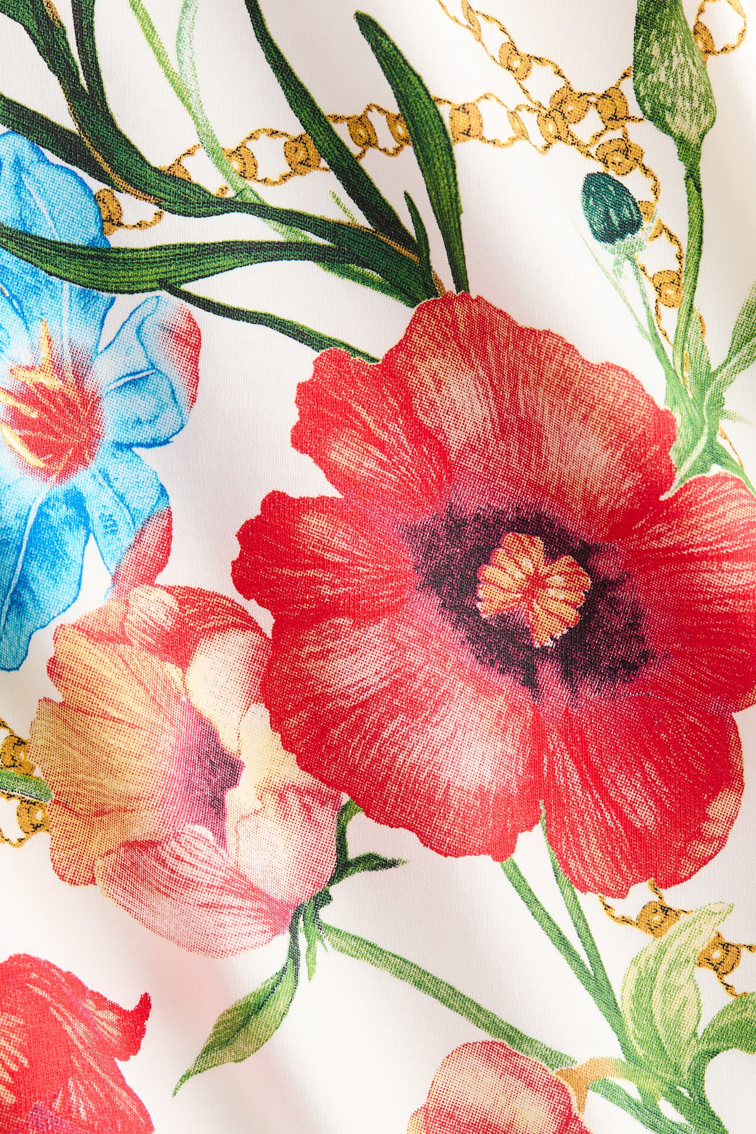 T-shirt σε φαρδιά γραμμή - Λευκό/Fiori/Λευκό/Island breeze/Ανοιχτό κίτρινο/Atelier - 5